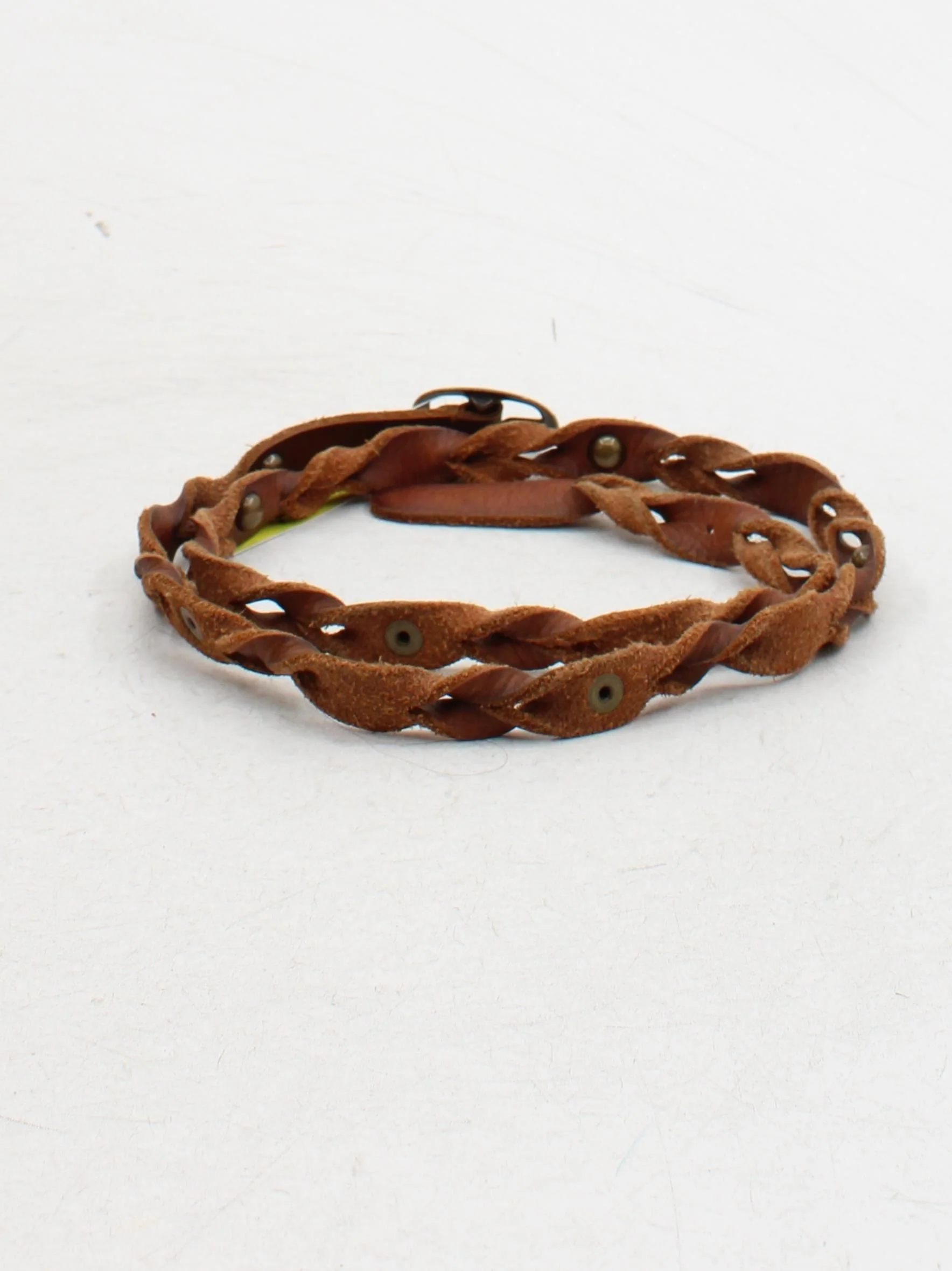 Fat Face Men's Belt M Brown 100% Leather Braided/Woven Belt - Image 2