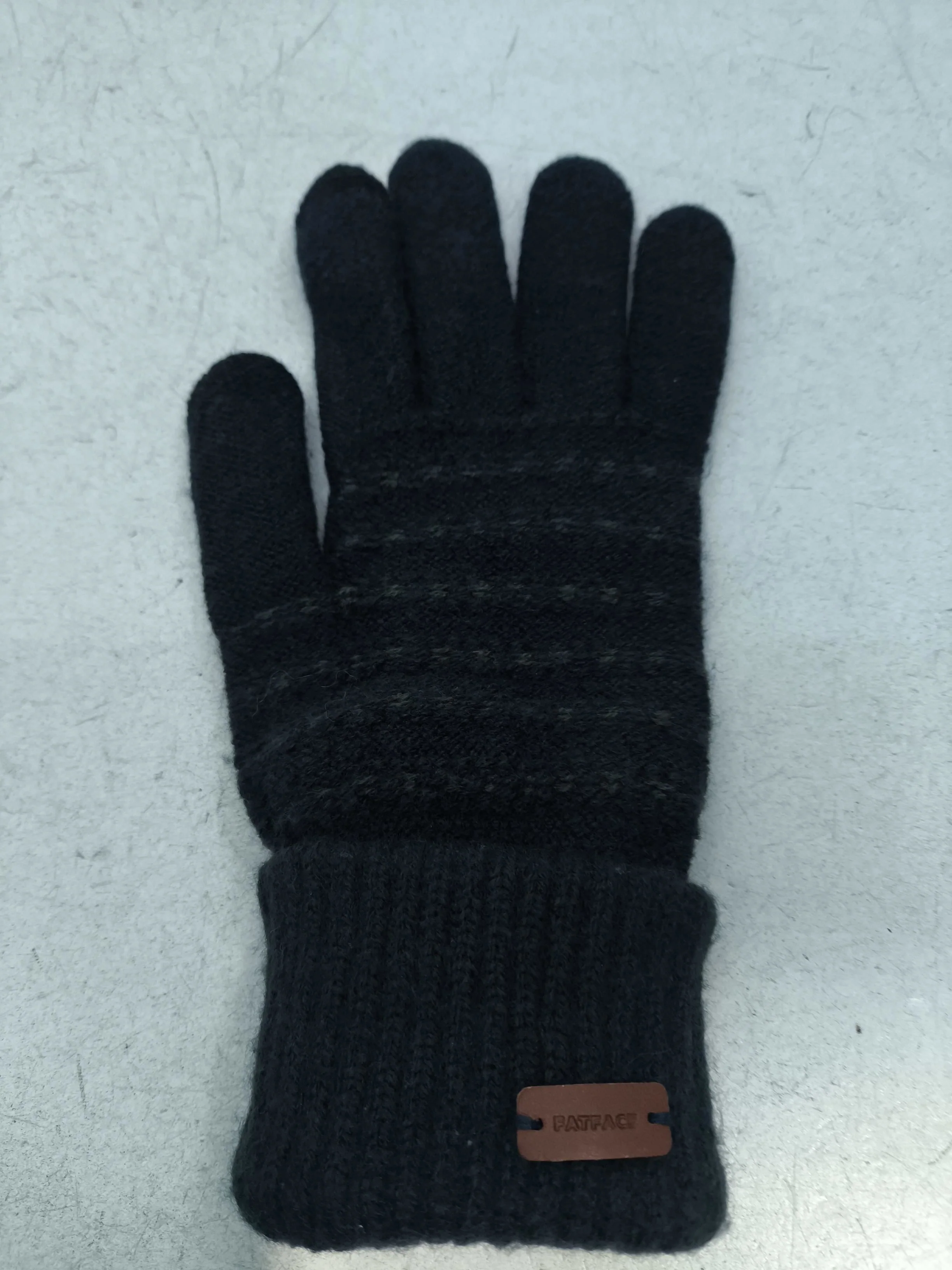 Fat Face Men's Gloves M Black Acrylic with Polyester, Elastane, Other Glove - Image 3