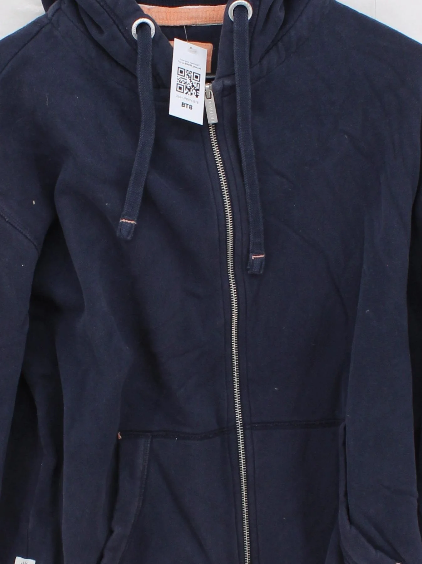Fat Face Men's Hoodie M Blue Cotton with Polyester Pullover - Image 3