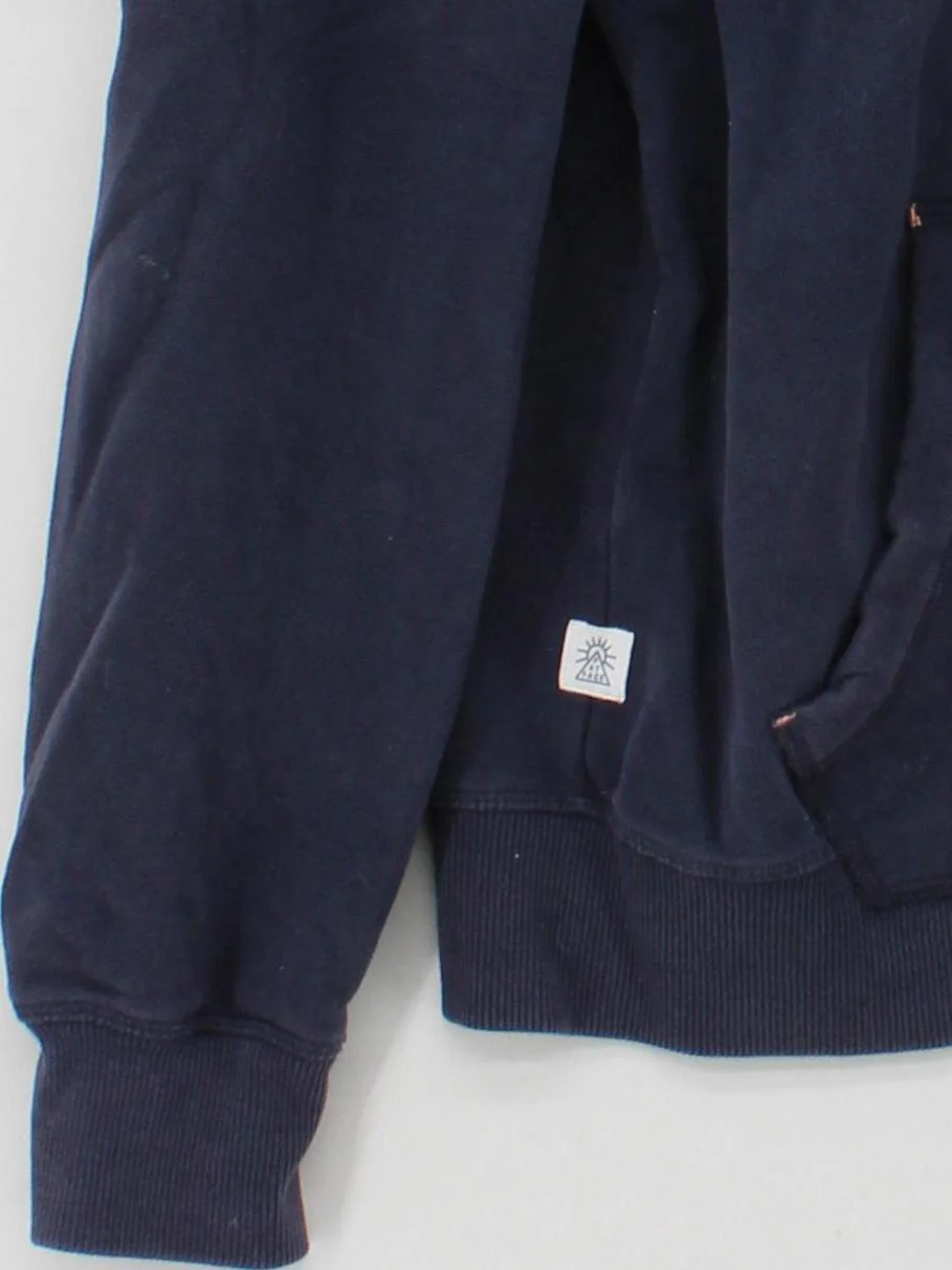 Fat Face Men's Hoodie M Blue Cotton with Polyester Pullover - Image 4