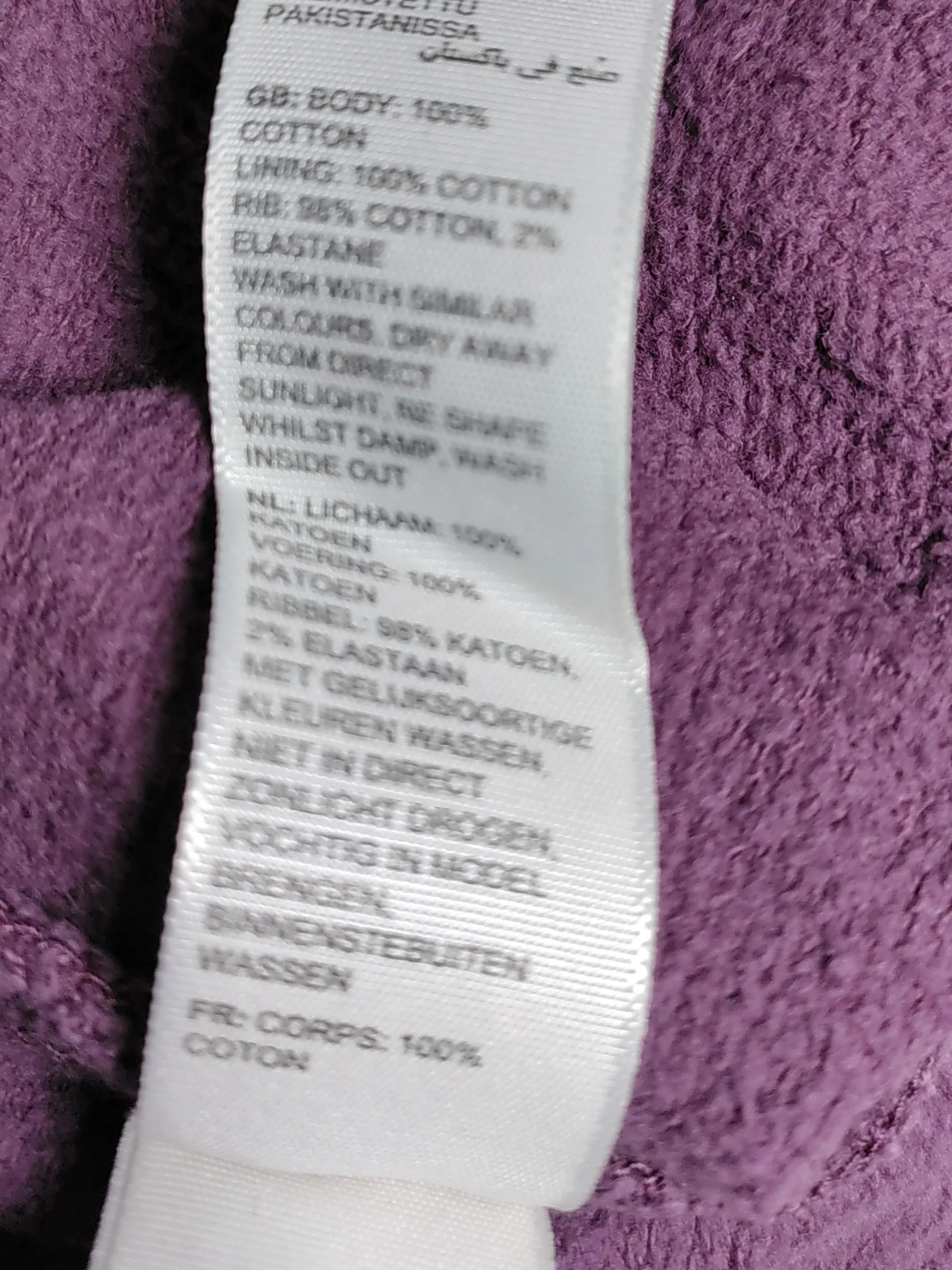 Fat Face Men's Hoodie M Purple Cotton with Elastane Pullover - Image 6