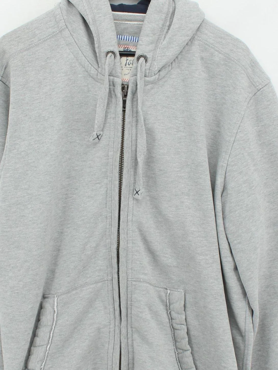 Fat Face Men's Hoodie XXL Grey Cotton with Polyester Pullover - Image 3