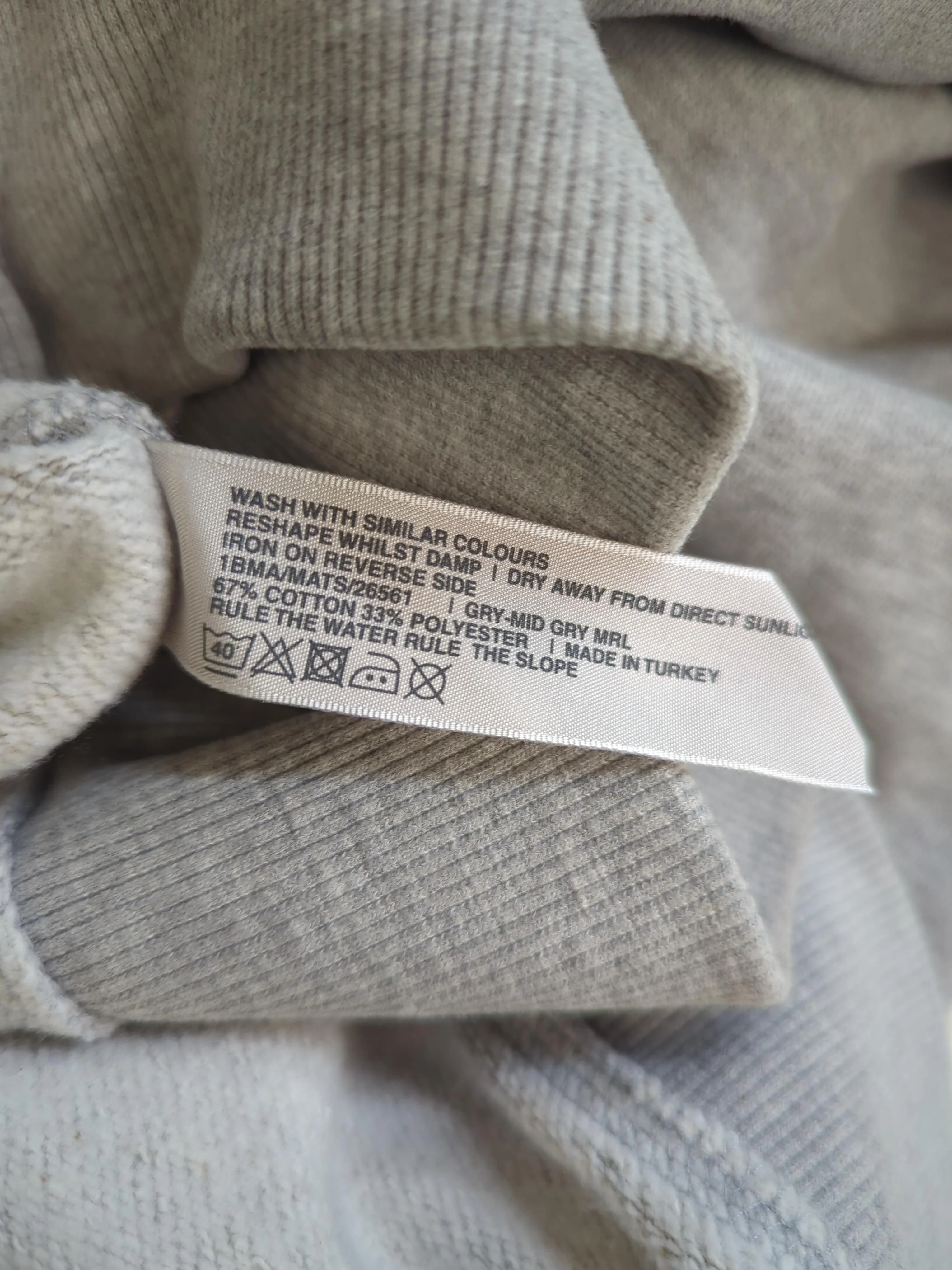 Fat Face Men's Hoodie XXL Grey Cotton with Polyester Pullover - Image 6