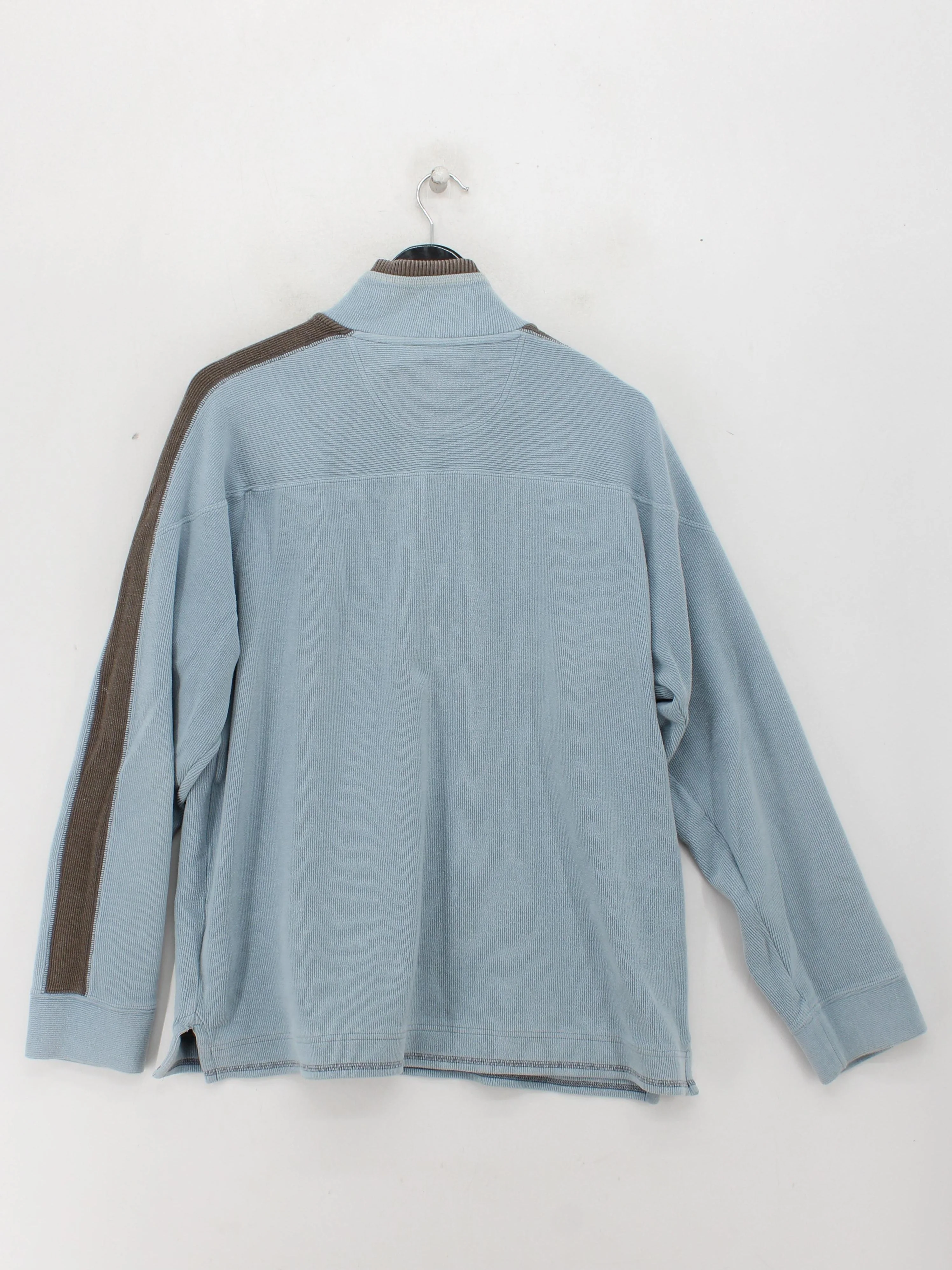 Fat Face Men's Jumper L Blue Cotton with Polyester, Polyamide, Elastane Pullover - Image 2