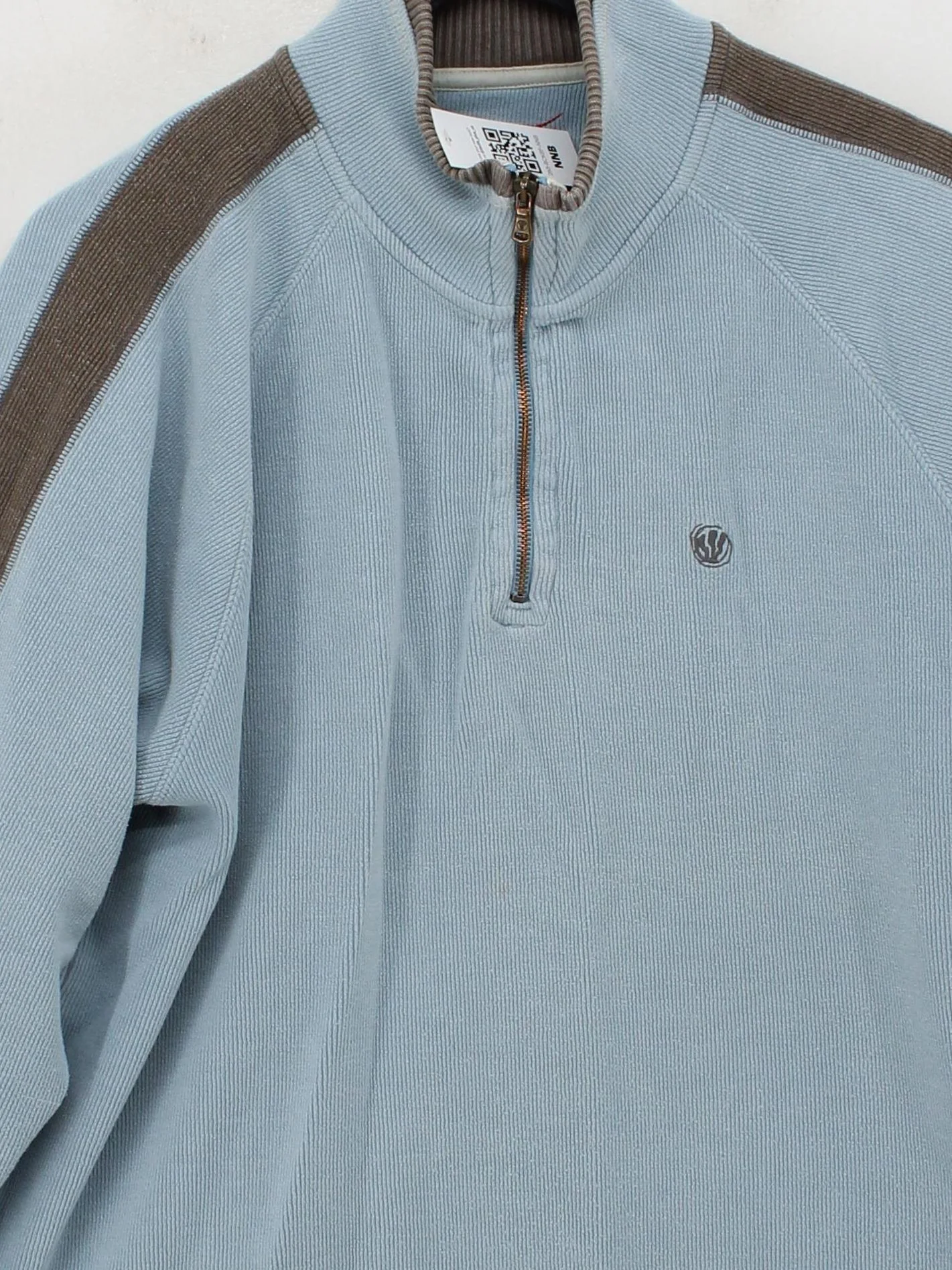 Fat Face Men's Jumper L Blue Cotton with Polyester, Polyamide, Elastane Pullover - Image 3