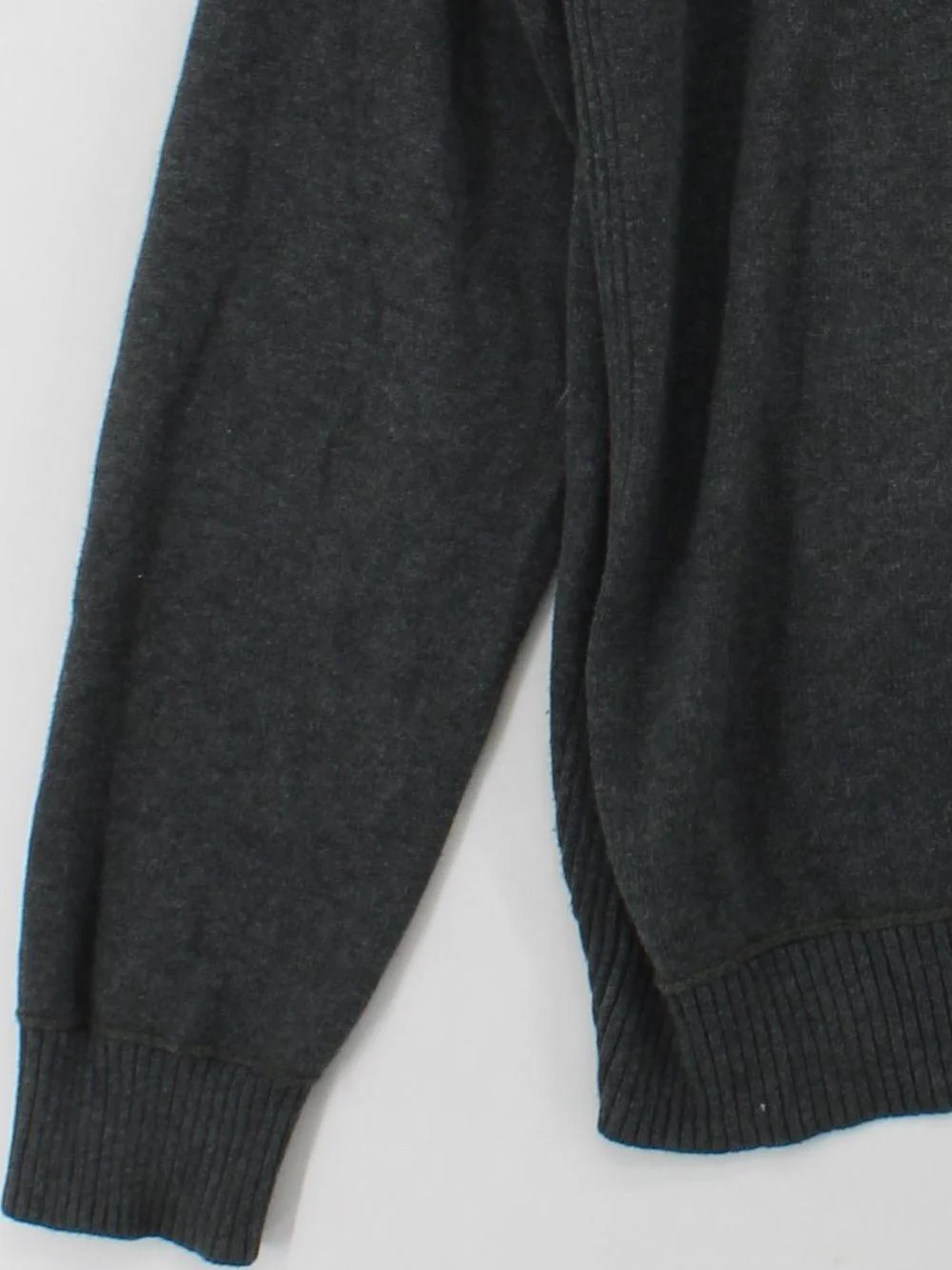 Fat Face Men's Jumper L Grey 100% Cotton V-Neck Pullover - Image 4