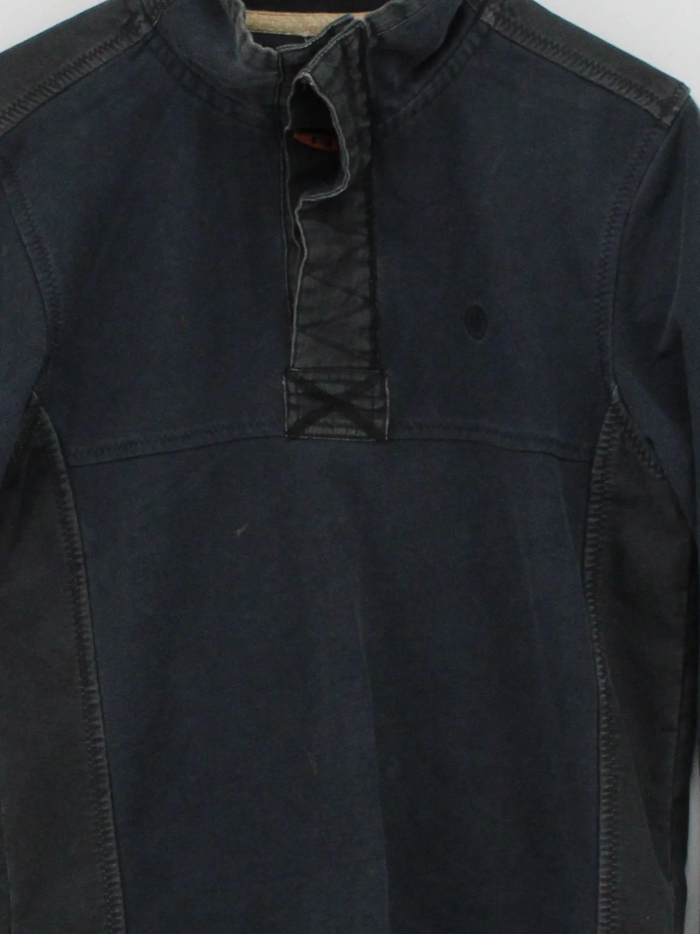 Fat Face Men's Jumper M Blue Cotton with Polyester Mock Neck Pullover - Image 3