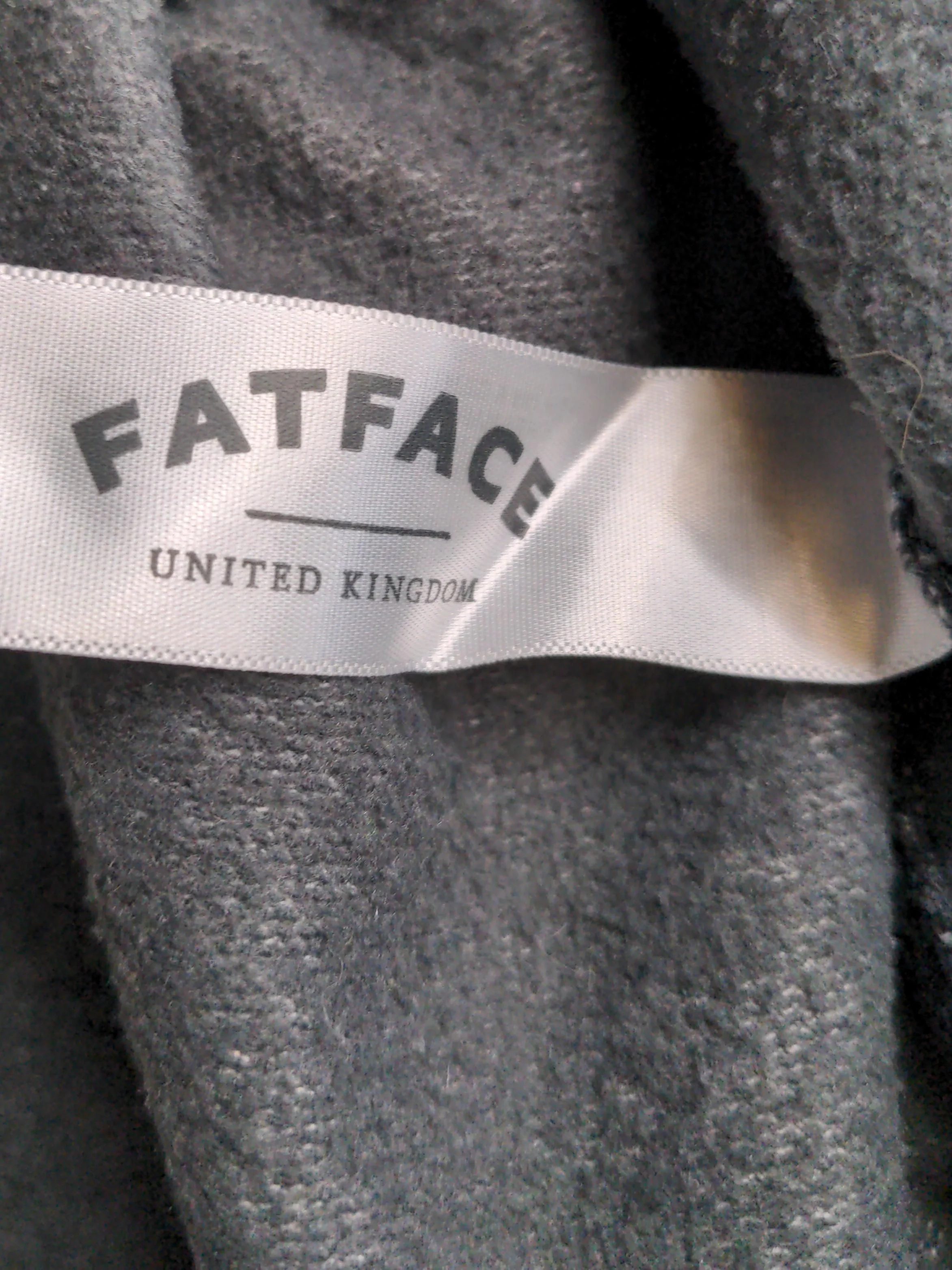 Fat Face Men's Jumper M Blue Cotton with Polyester Mock Neck Pullover - Image 6