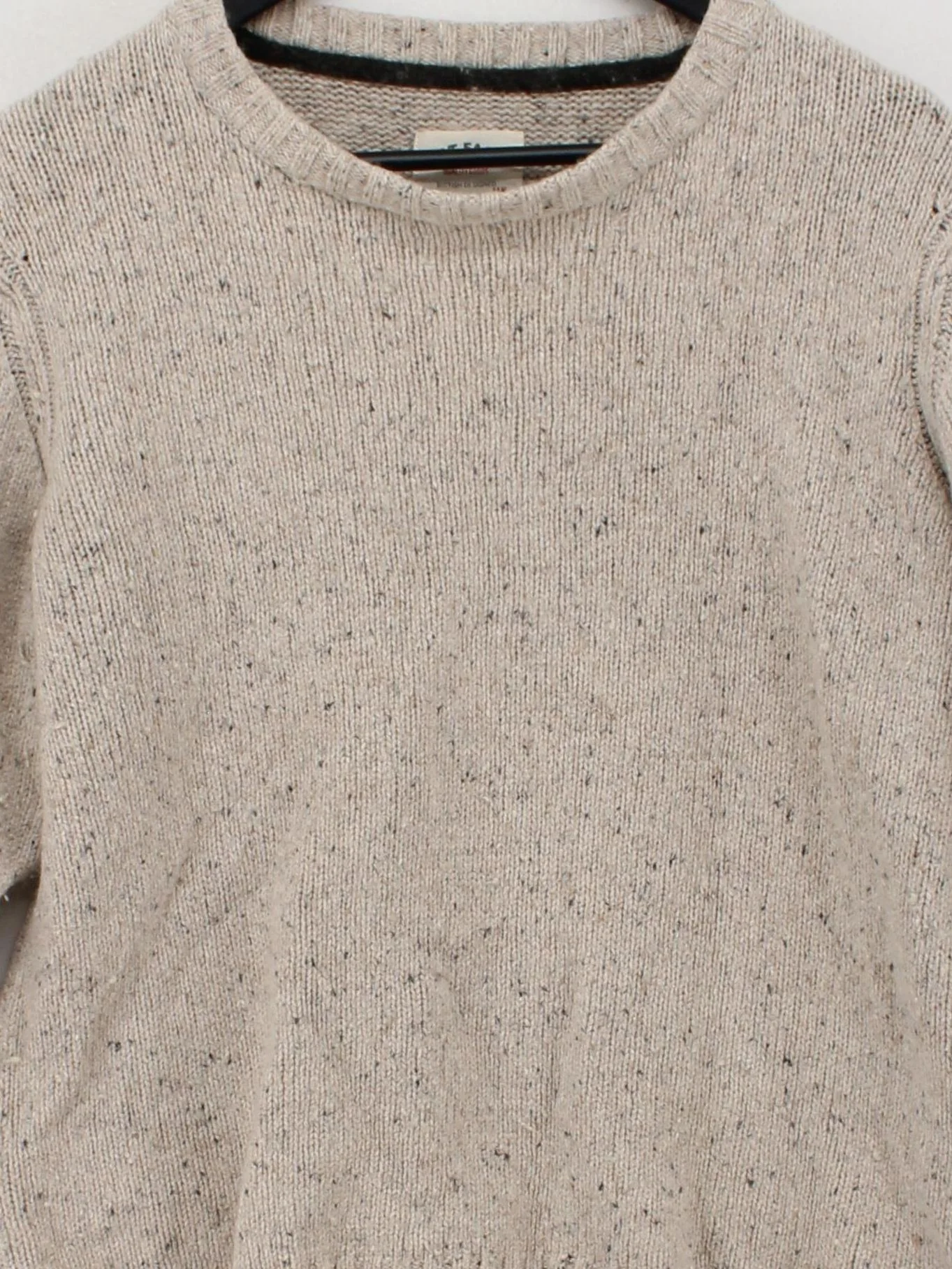 Fat Face Men's Jumper M Cream Cotton with Nylon, Wool Round Neck Pullover - Image 3