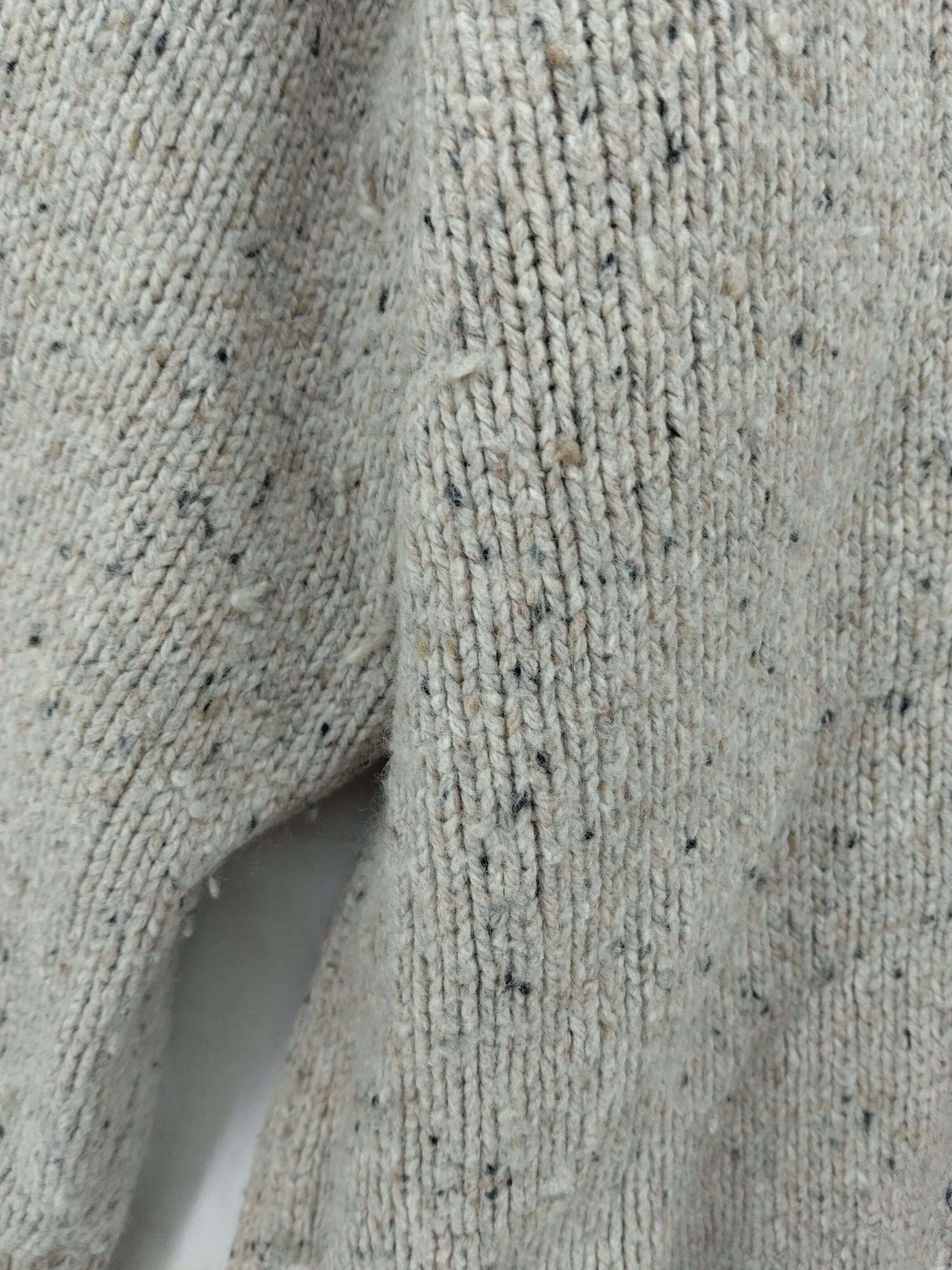 Fat Face Men's Jumper M Cream Cotton with Nylon, Wool Round Neck Pullover - Image 5