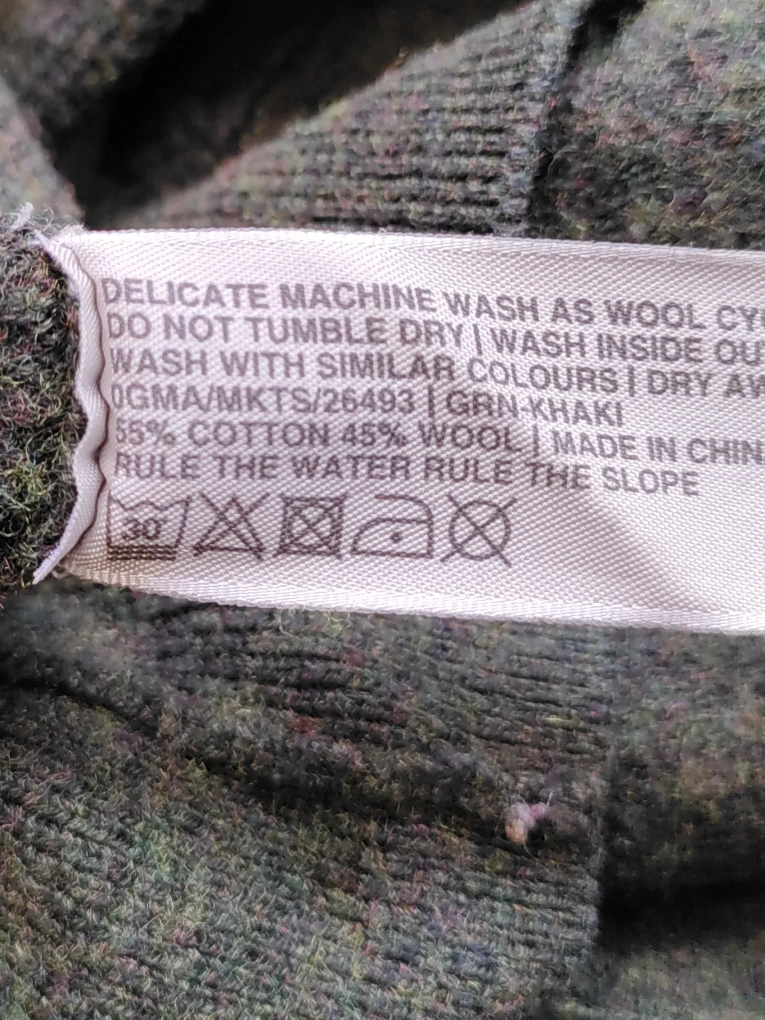 Fat Face Men's Jumper M Green Wool with Cotton Crew Neck Pullover - Image 7