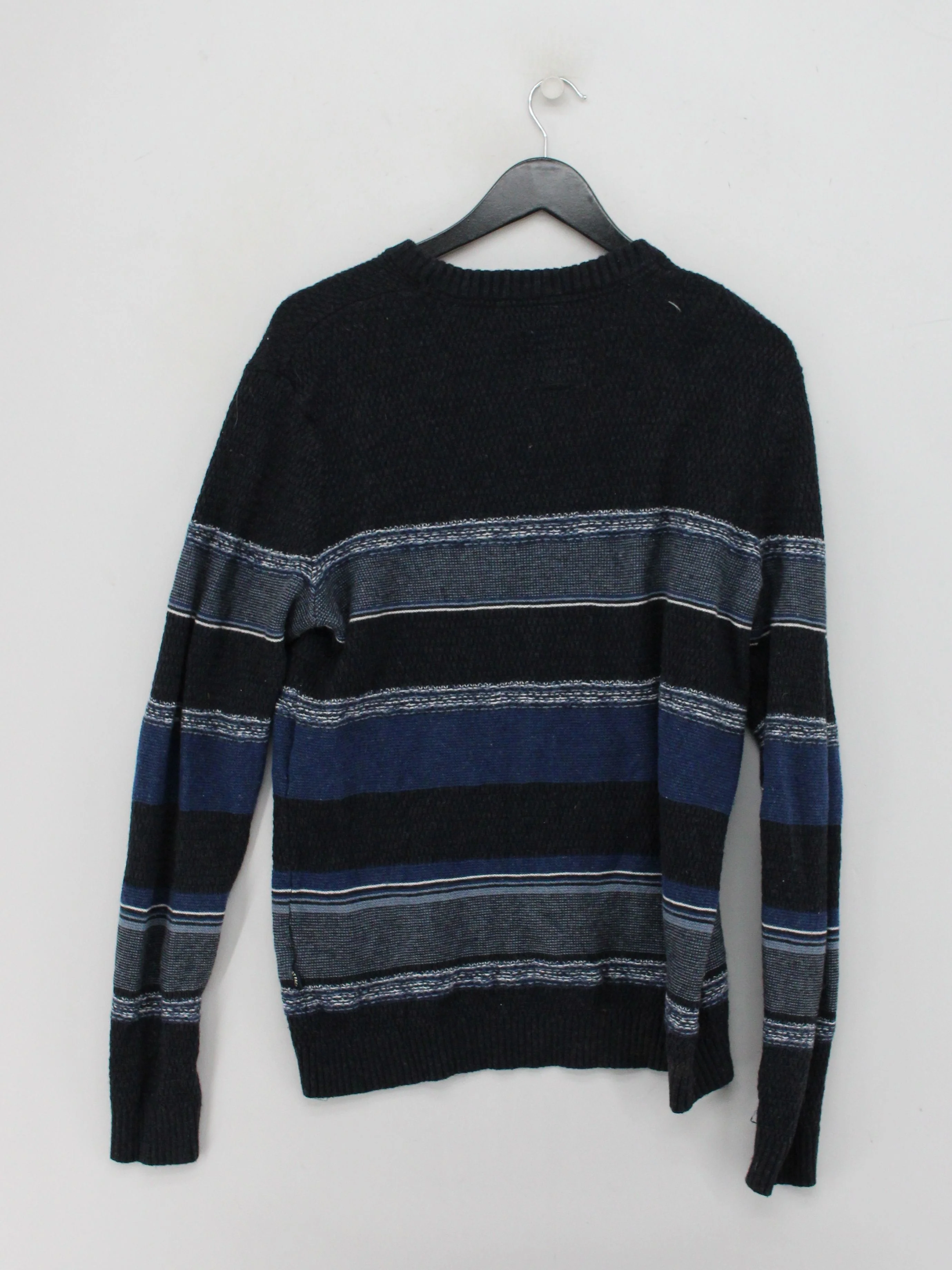 Fat Face Men's Jumper M Multi Striped Cotton with Nylon, Wool Crew Neck Pullover - Image 2