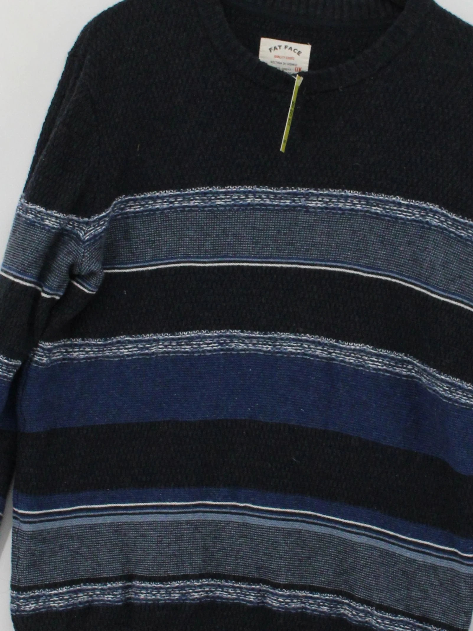 Fat Face Men's Jumper M Multi Striped Cotton with Nylon, Wool Crew Neck Pullover - Image 3