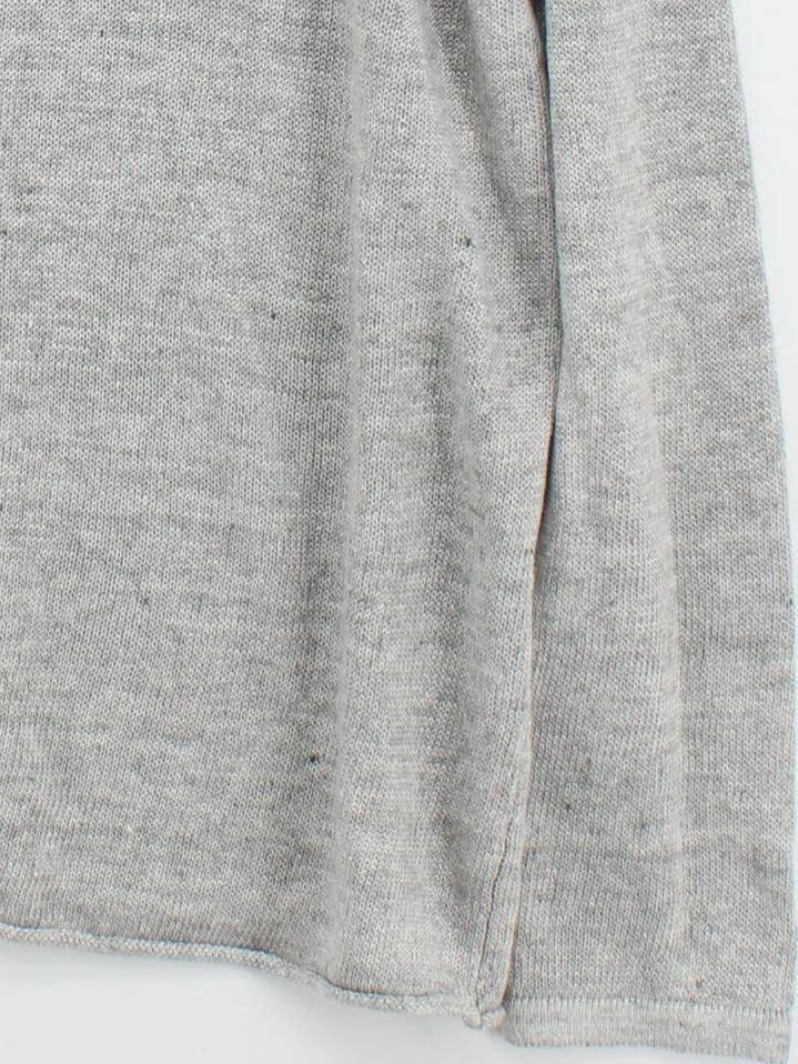 Fat Face Men's Jumper XXL Grey 100% Linen Round Neck Pullover - Image 4