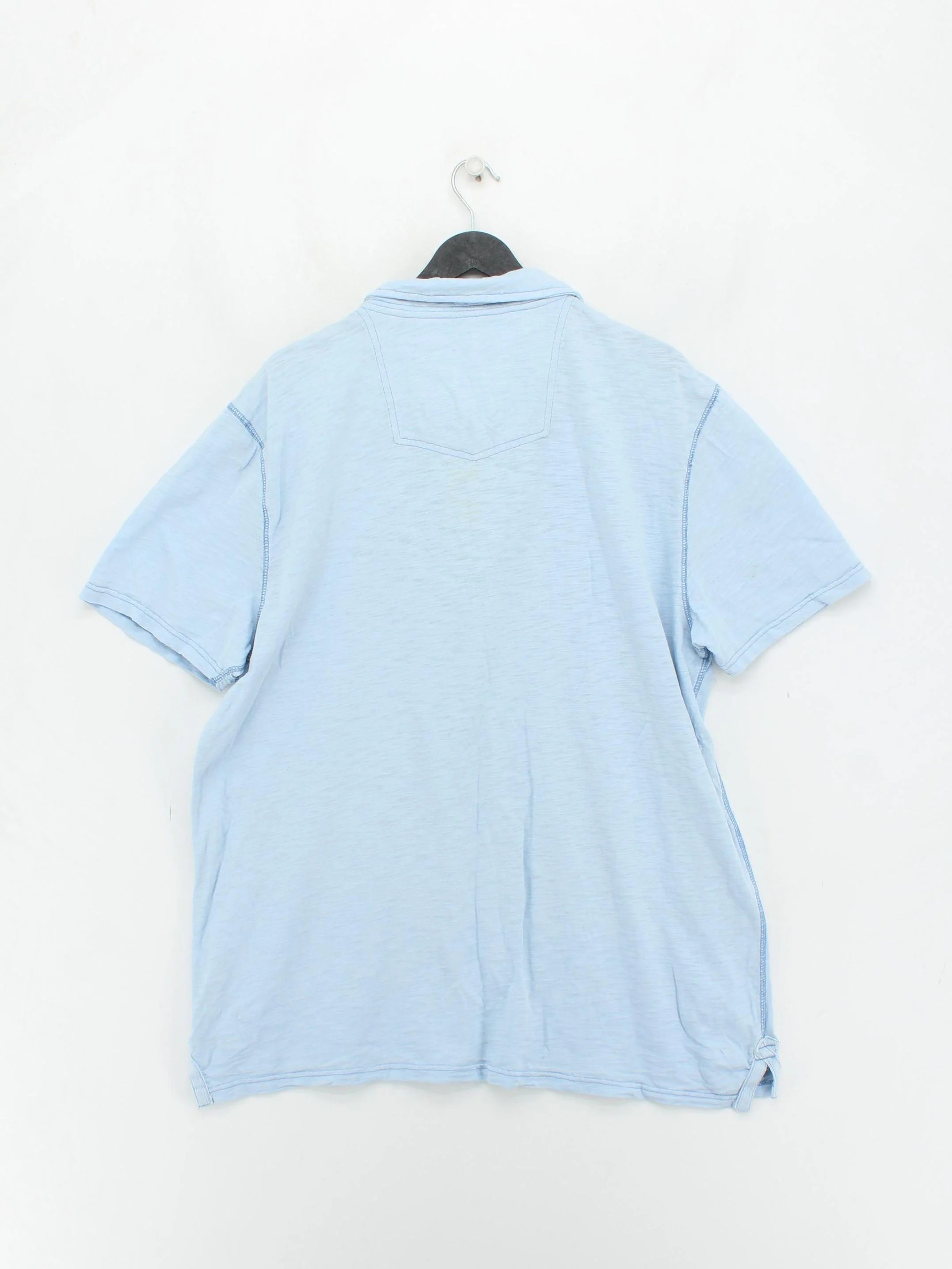 Fat Face Men's Polo XL Blue 100% Cotton Basic - Image 2