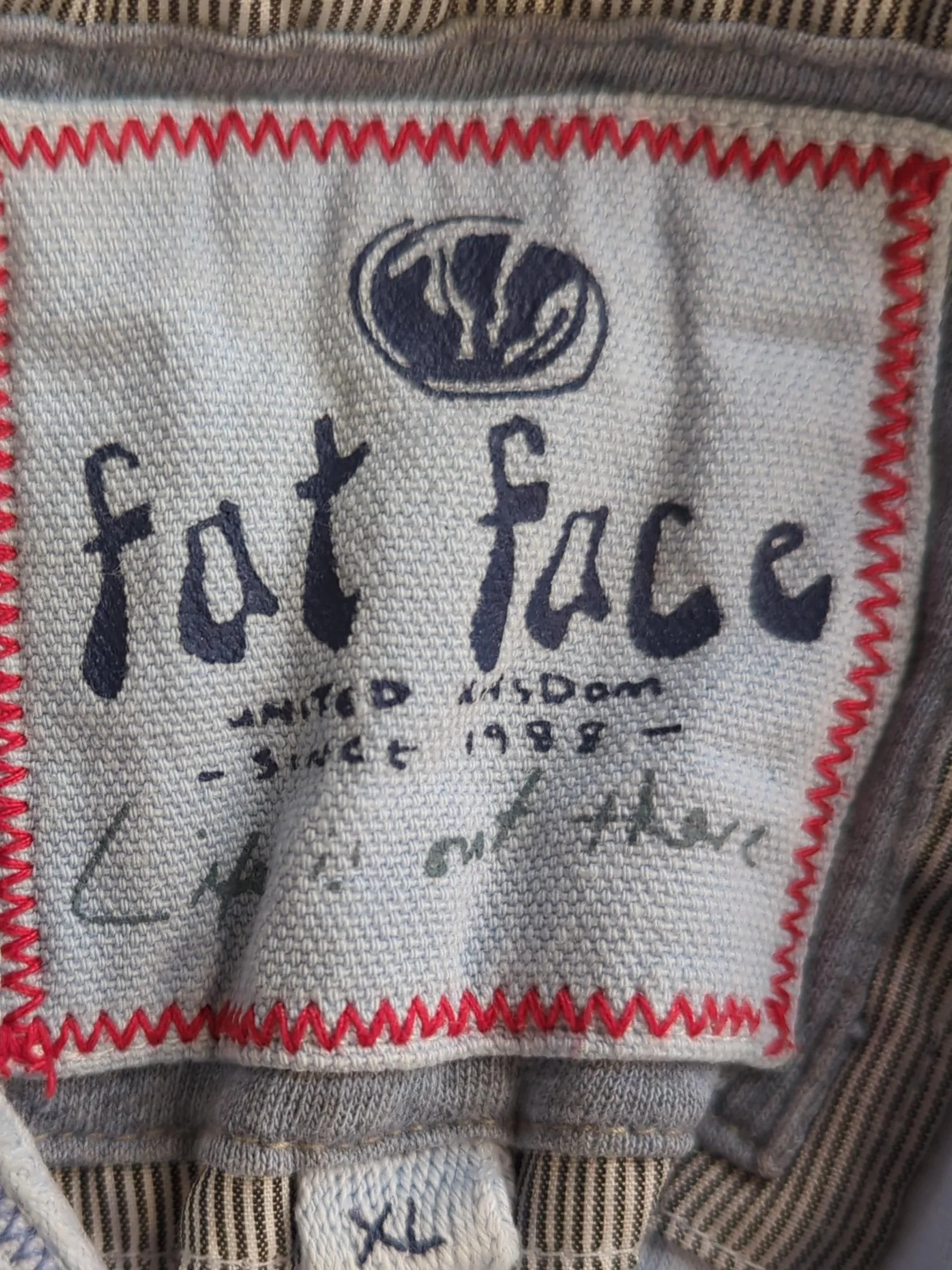 Fat Face Men's Polo XL Blue 100% Cotton Basic - Image 5