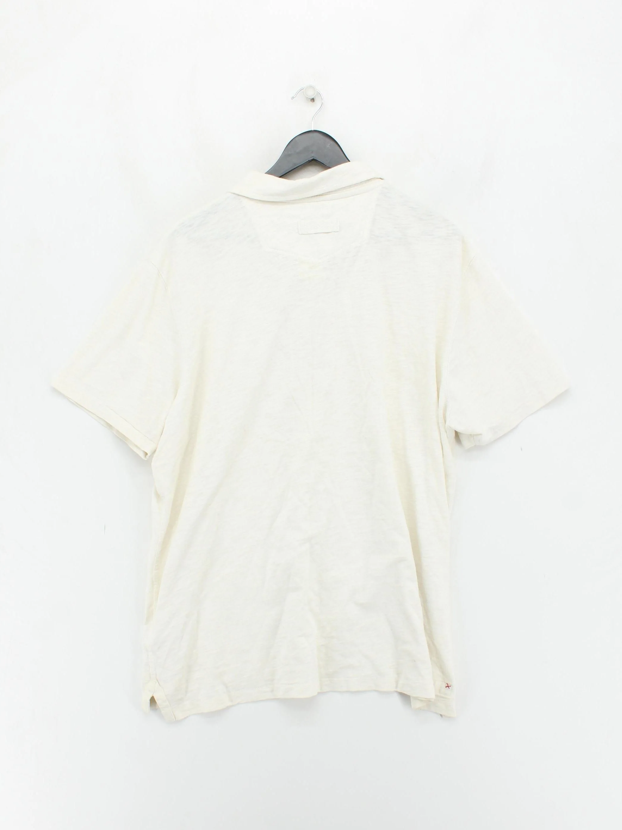 Fat Face Men's Polo XL Cream 100% Cotton Basic - Image 2