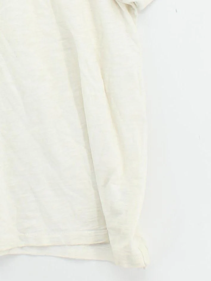 Fat Face Men's Polo XL Cream 100% Cotton Basic - Image 4