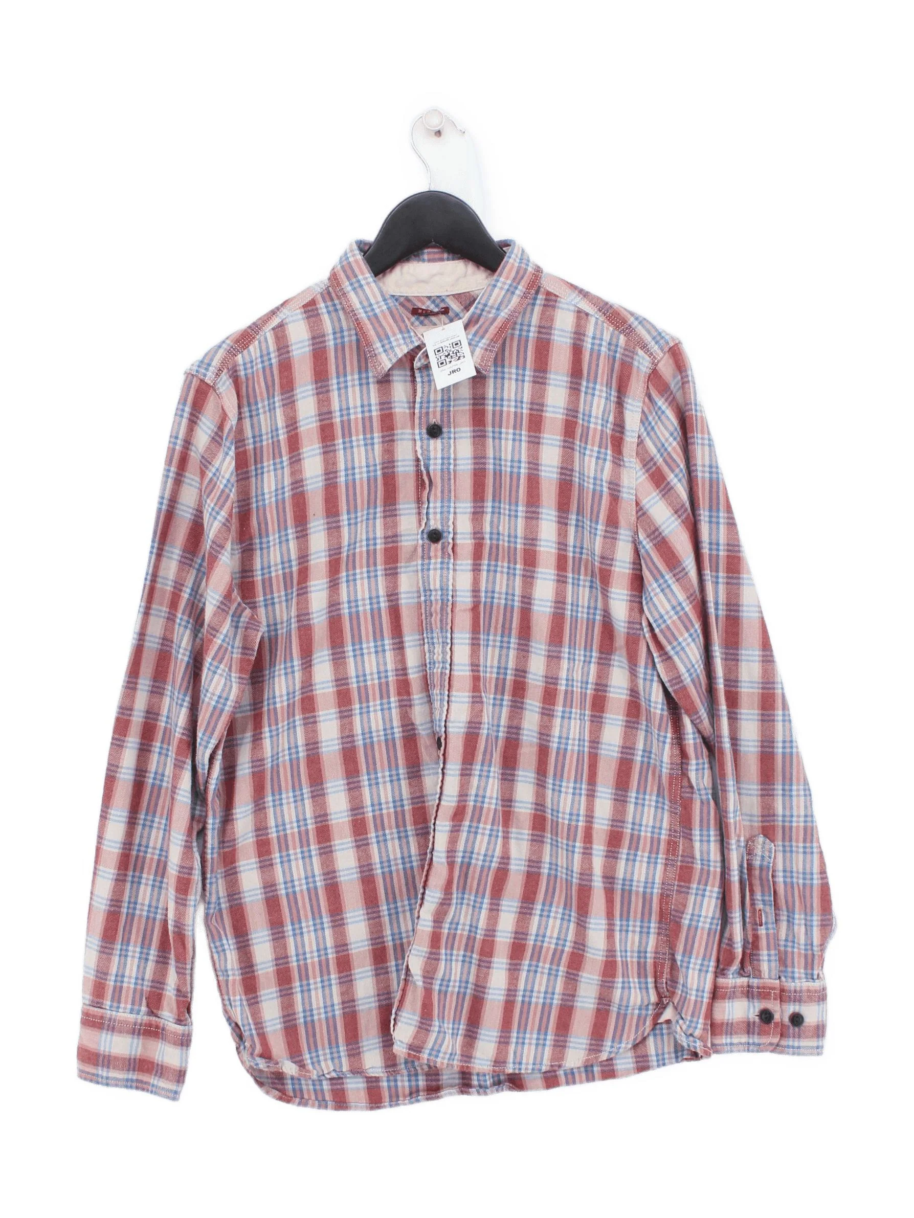 Fat Face Men's Shirt M Multi Checkered 100% Cotton Basic