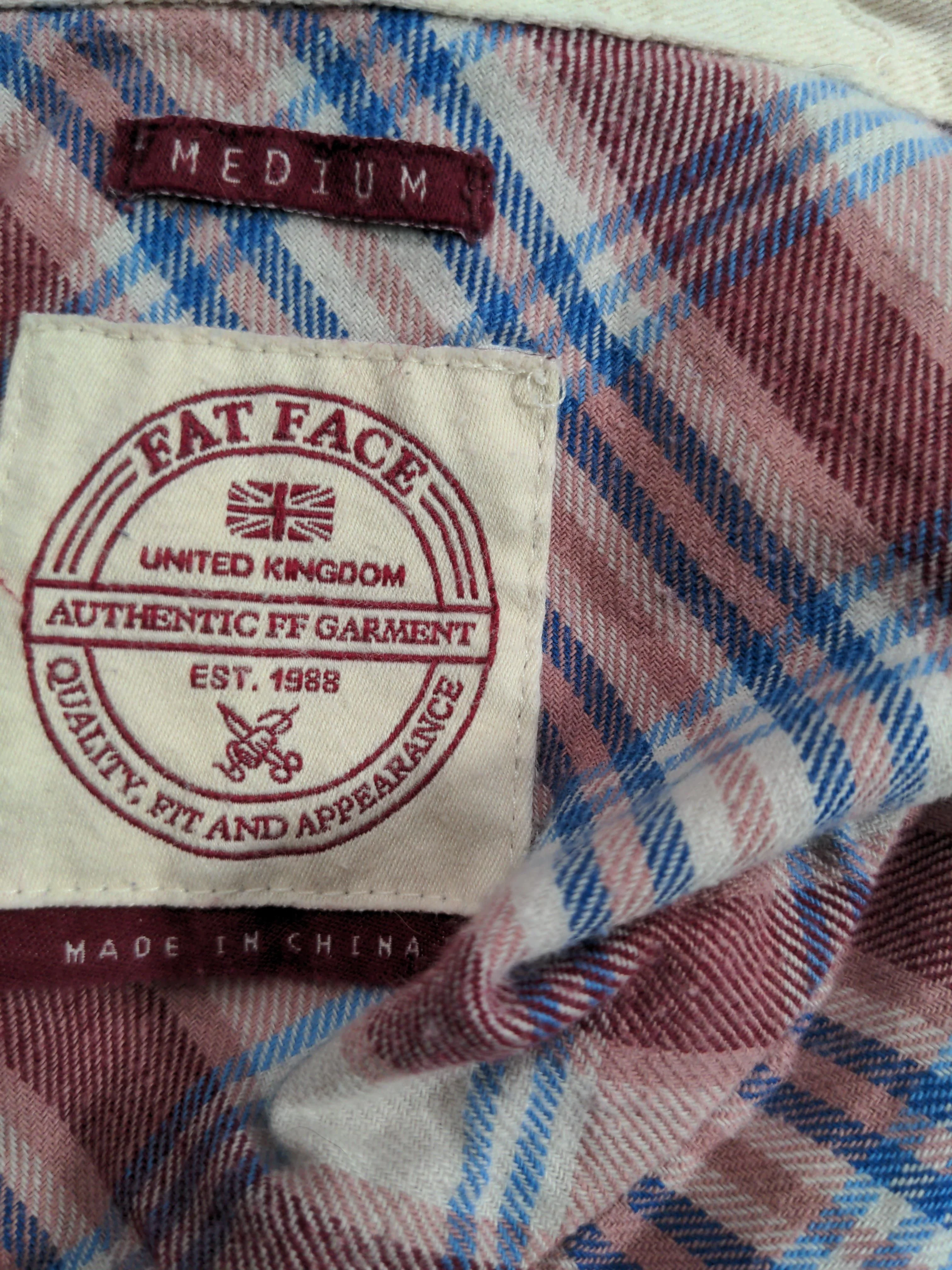 Fat Face Men's Shirt M Multi Checkered 100% Cotton Basic - Image 5
