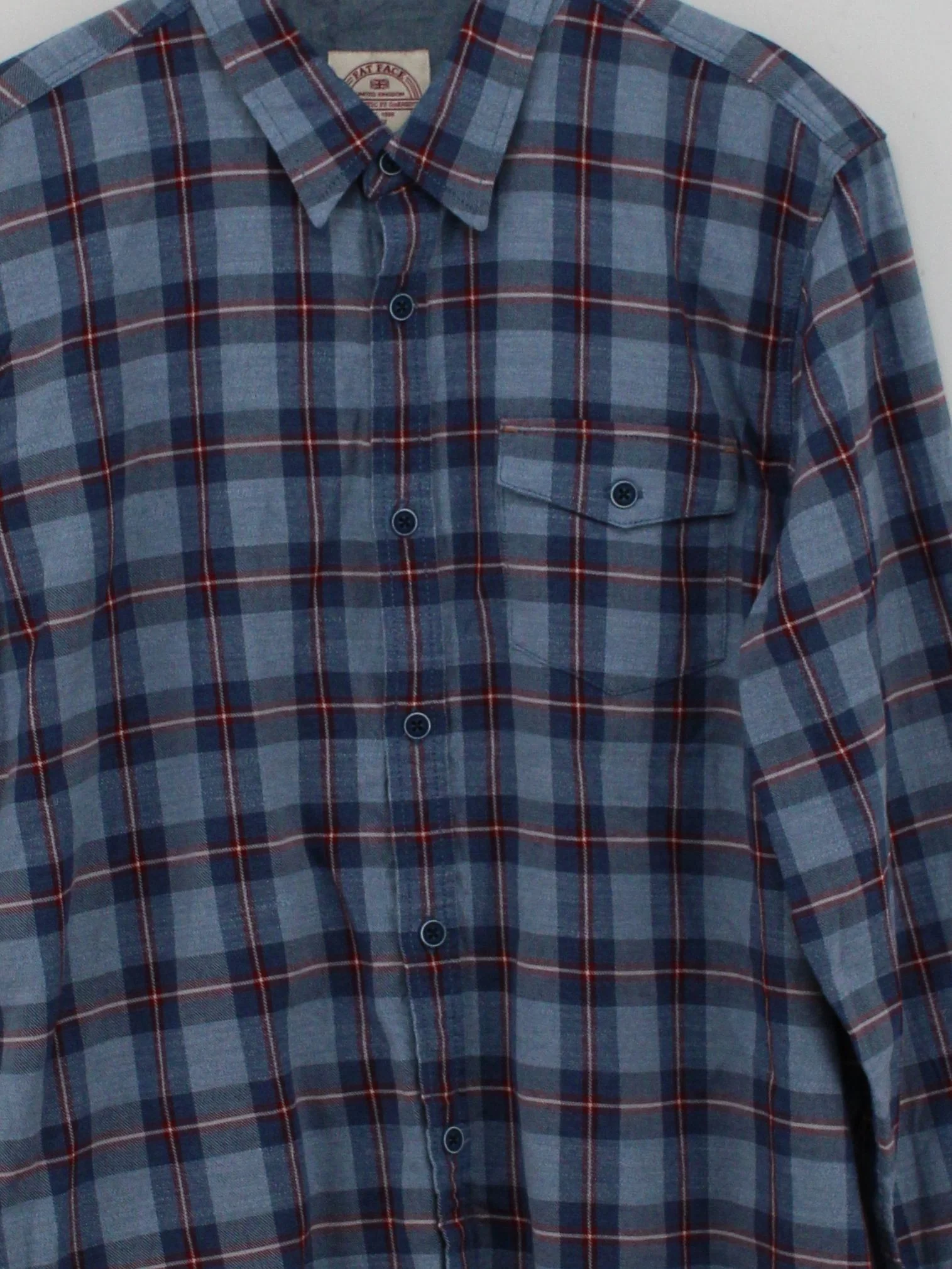 Fat Face Men's Shirt XL Blue Checkered 100% Other Basic - Image 3