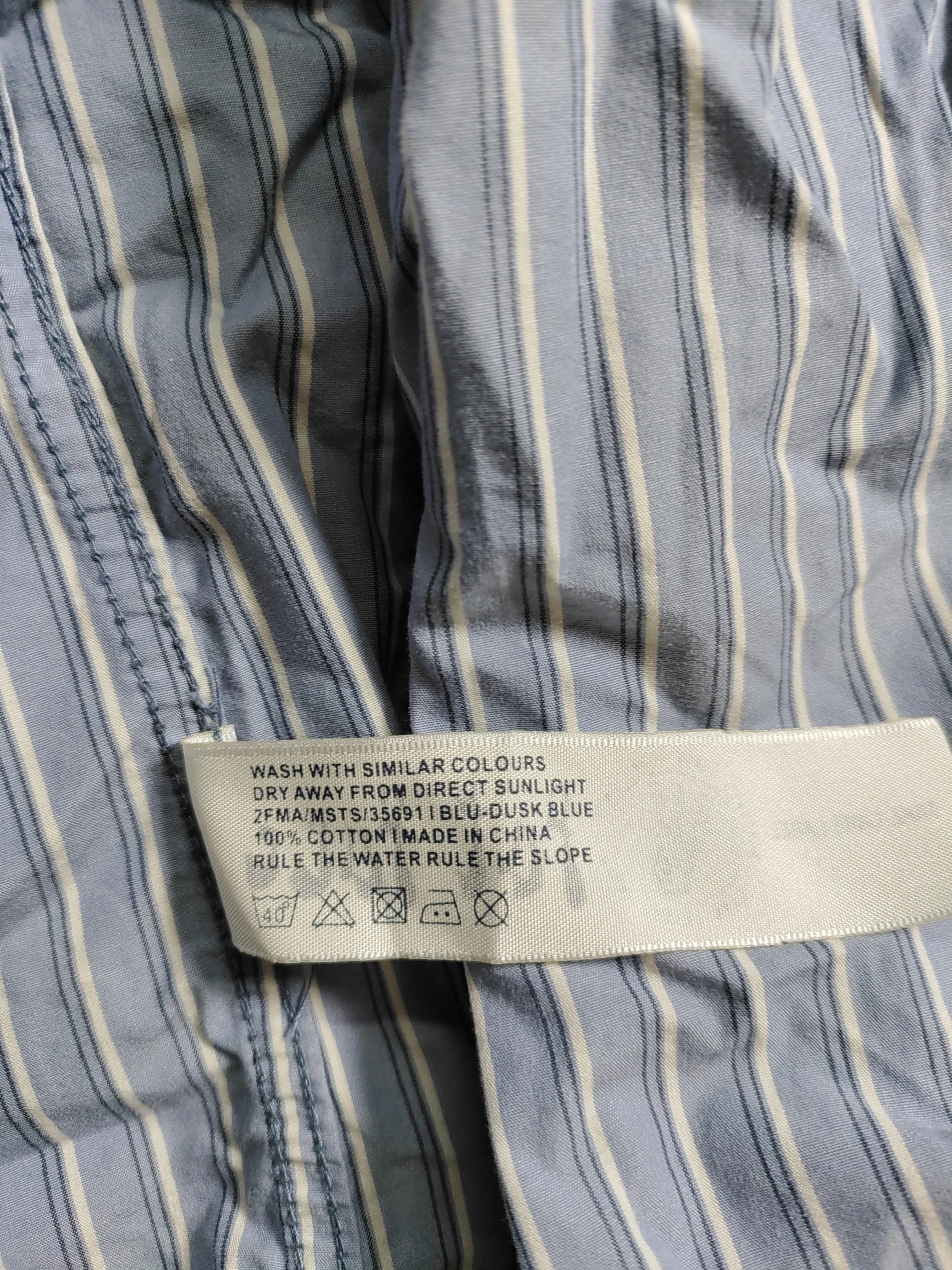 Fat Face Men's Shirt XL Blue Striped 100% Cotton Basic - Image 6