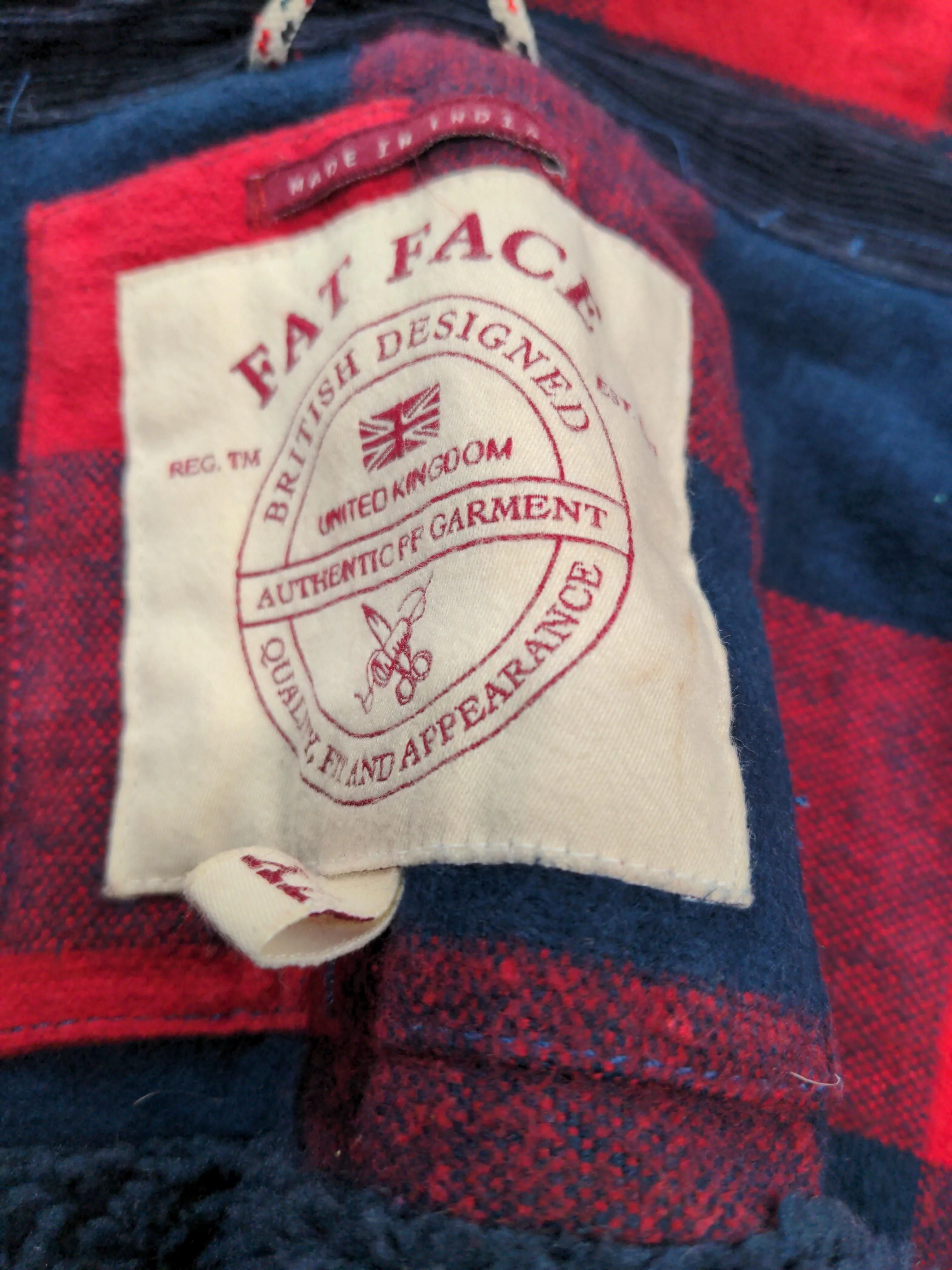 Fat Face Men's Shirt XL Red Checkered Cotton with Polyester Basic - Image 5