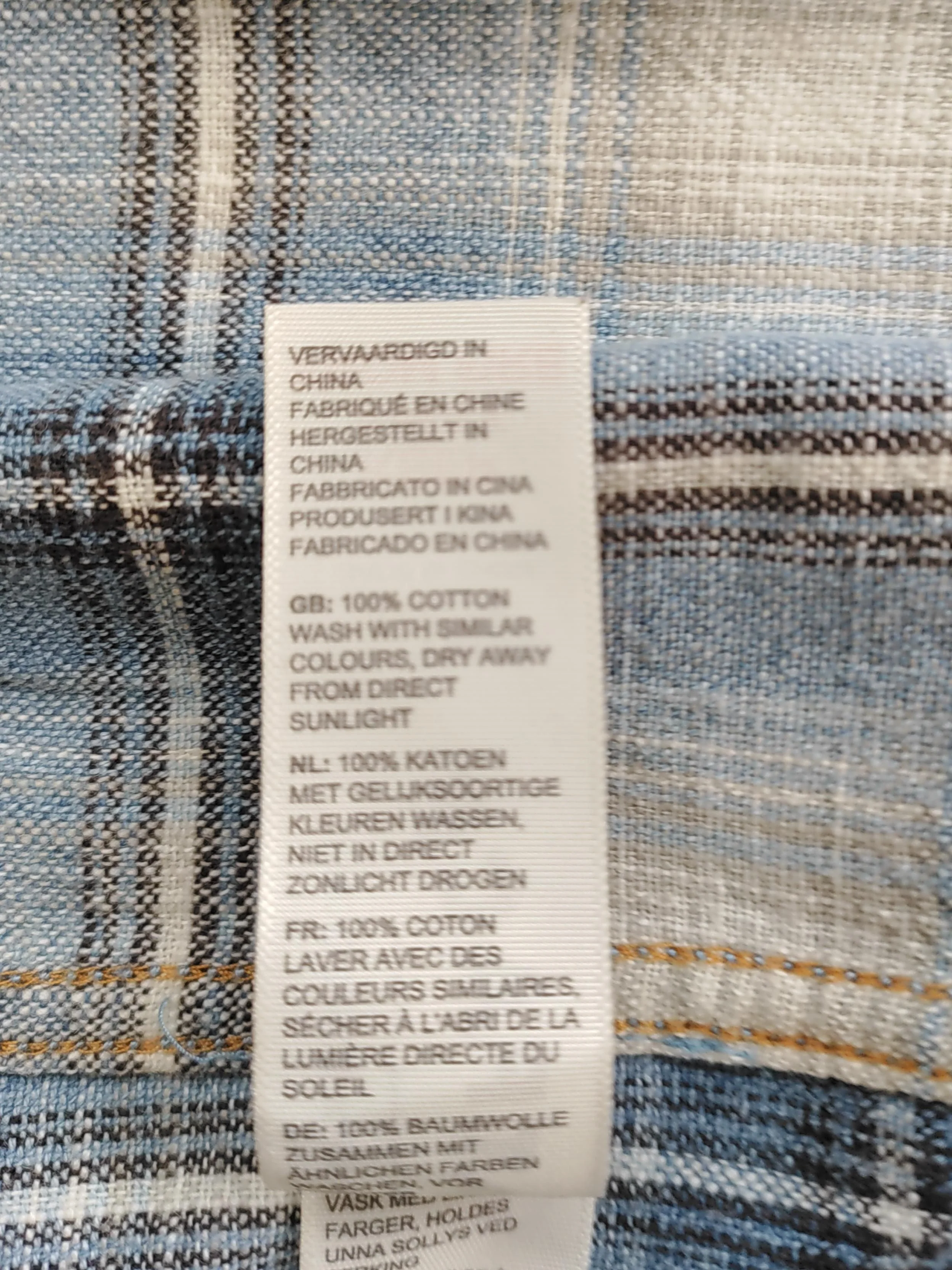 Fat Face Men's Shirt XXL Blue Checkered 100% Cotton Basic - Image 6