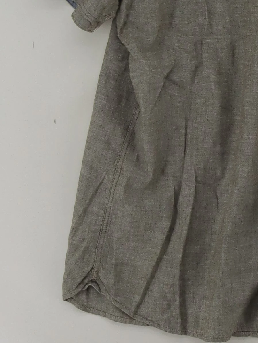 Fat Face Men's Shirt XXL Grey Linen with Cotton Basic - Image 4