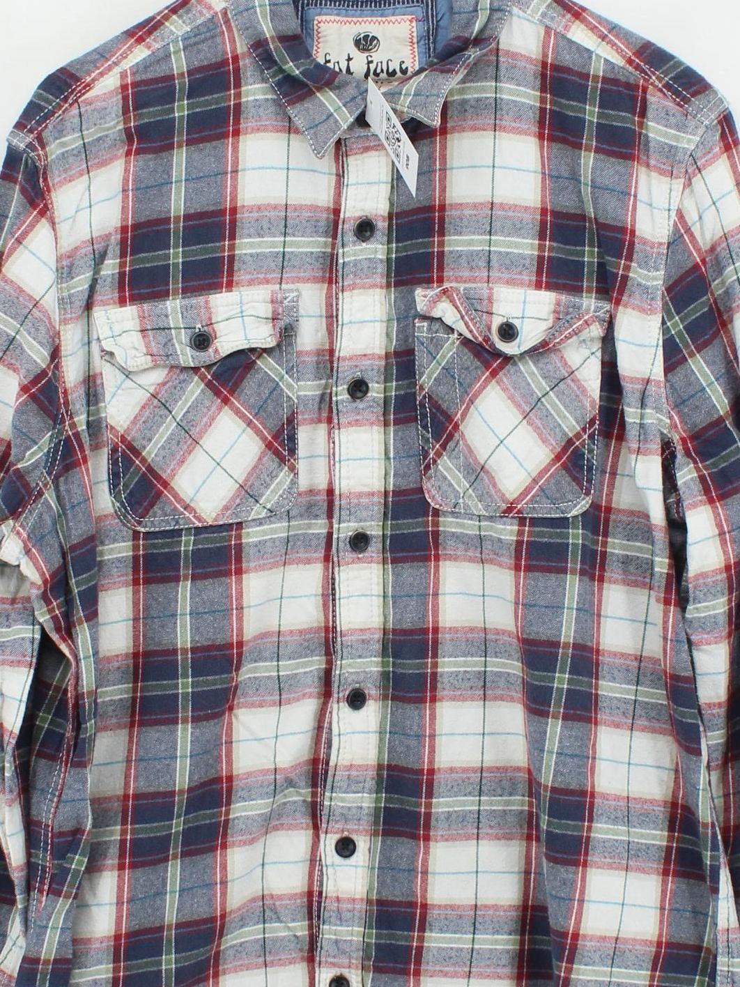 Fat Face Men's Shirt XXL Multi Checkered 100% Cotton Basic - Image 3