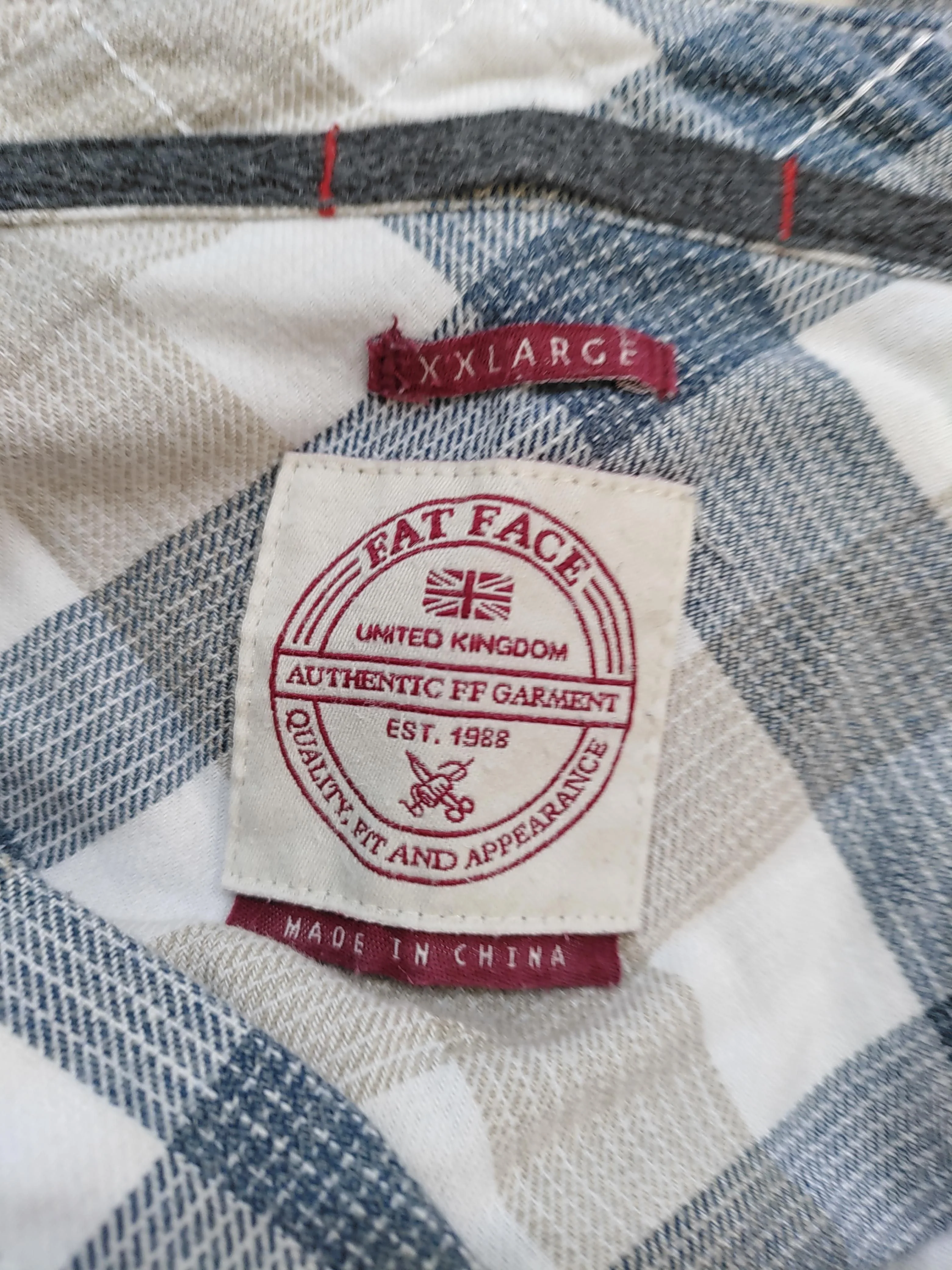 Fat Face Men's Shirt XXL Multi Checkered 100% Cotton Basic - Image 5
