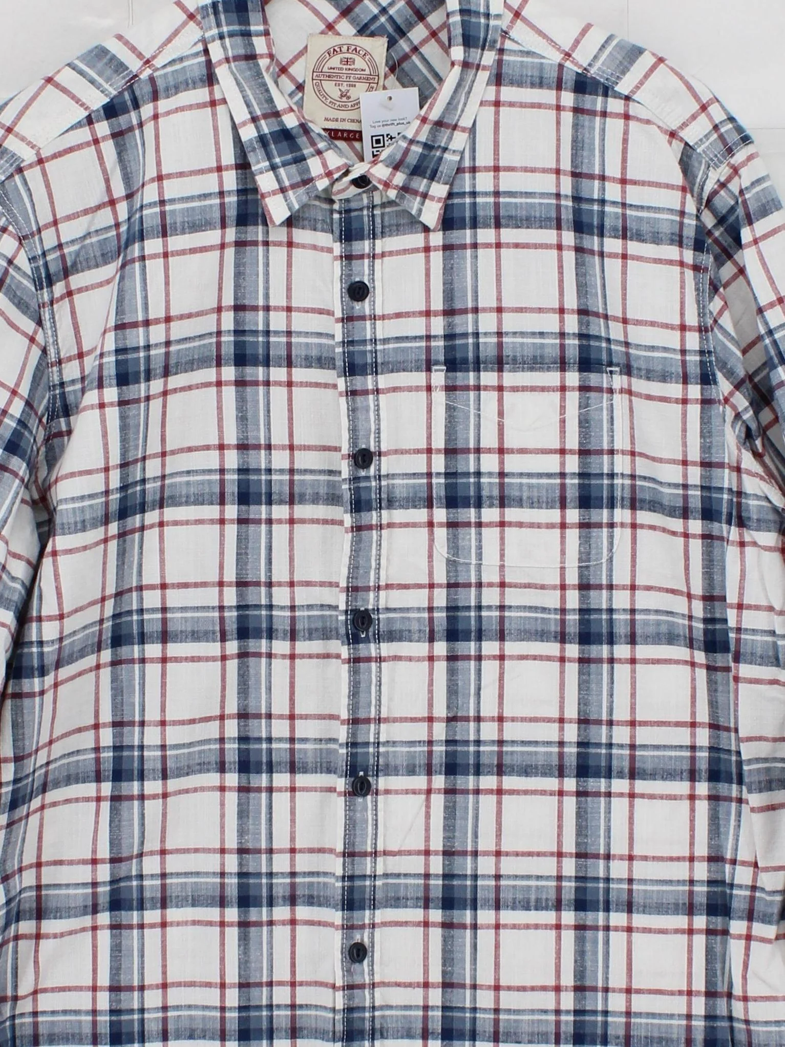 Fat Face Men's Shirt XXL Multi Checkered 100% Cotton Basic - Image 3