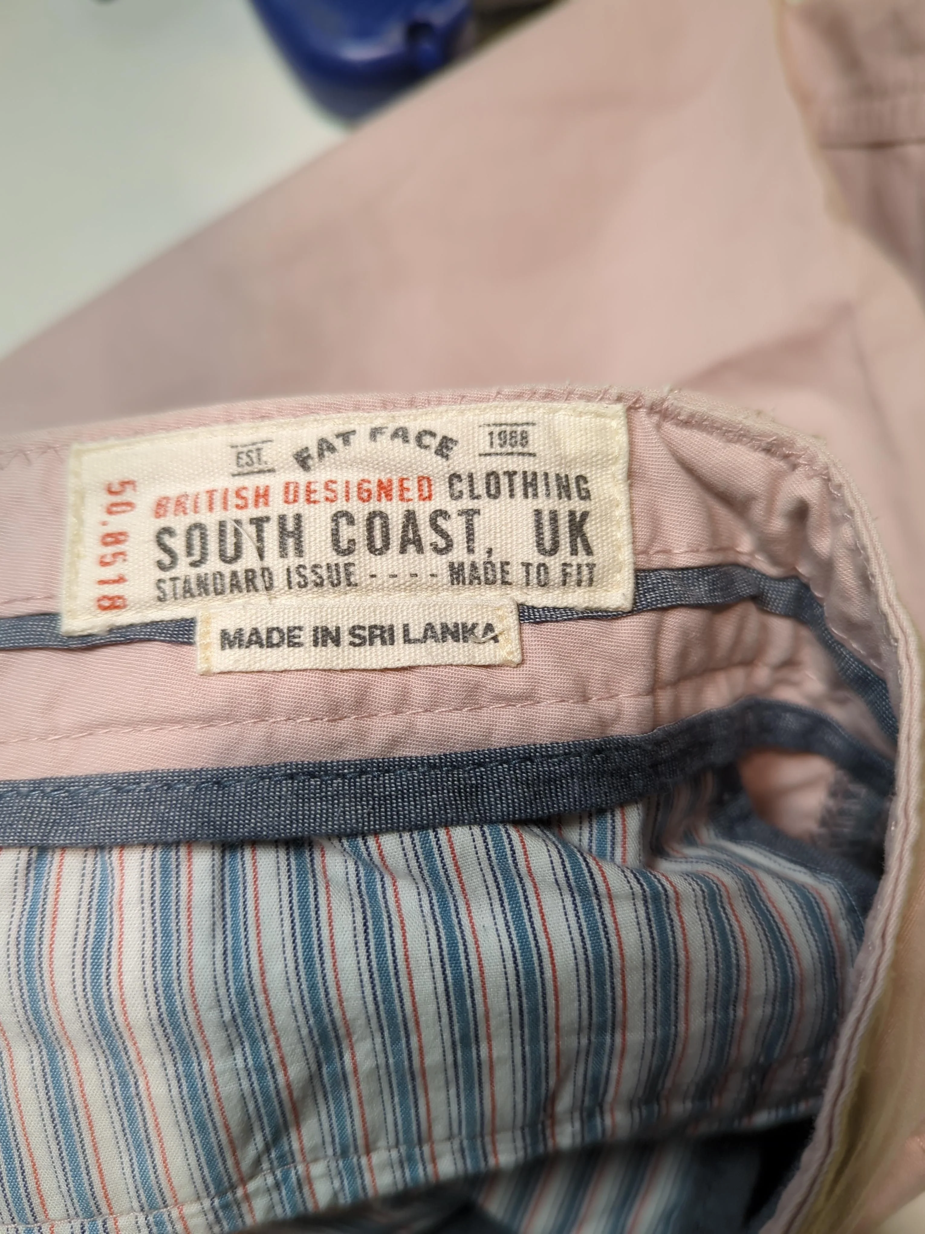Fat Face Men's Shorts S Pink 100% Cotton Chino - Image 5