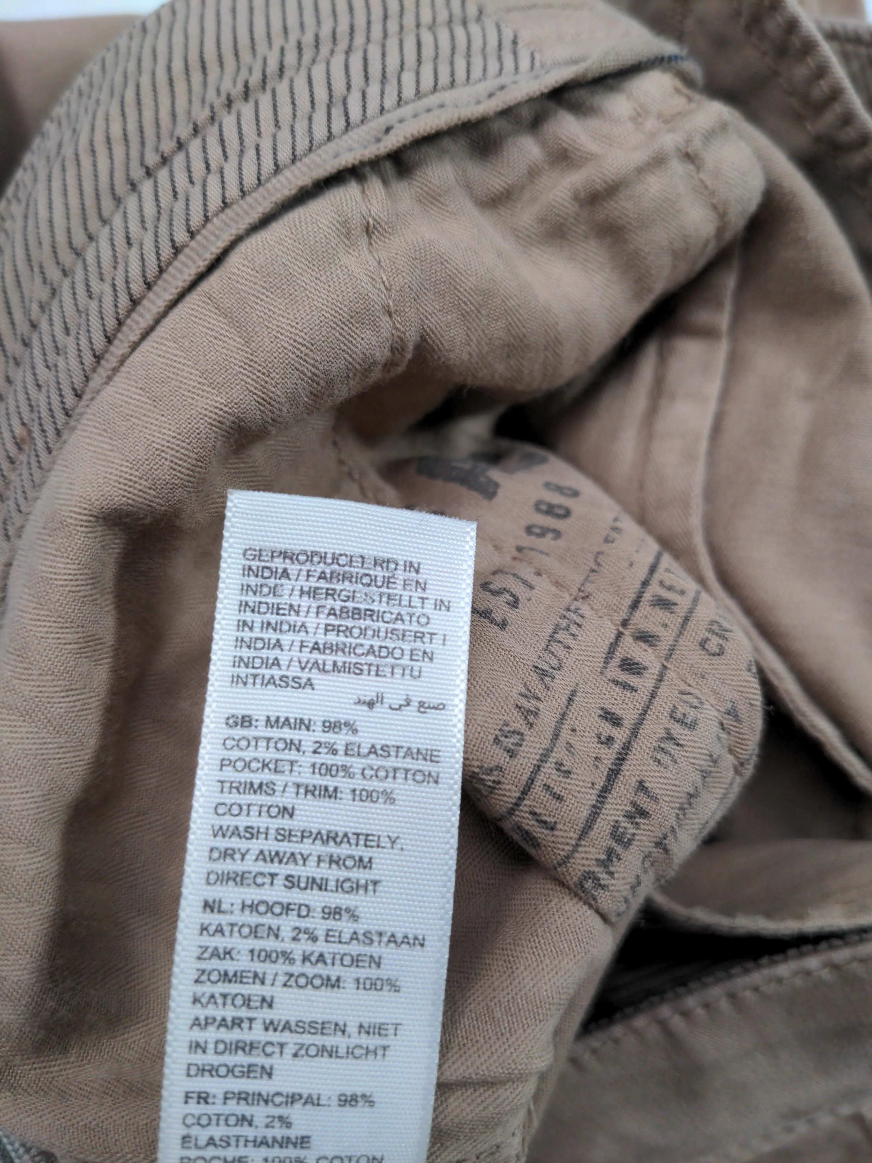 Fat Face Men's Shorts S Tan Cotton with Elastane Chino - Image 6