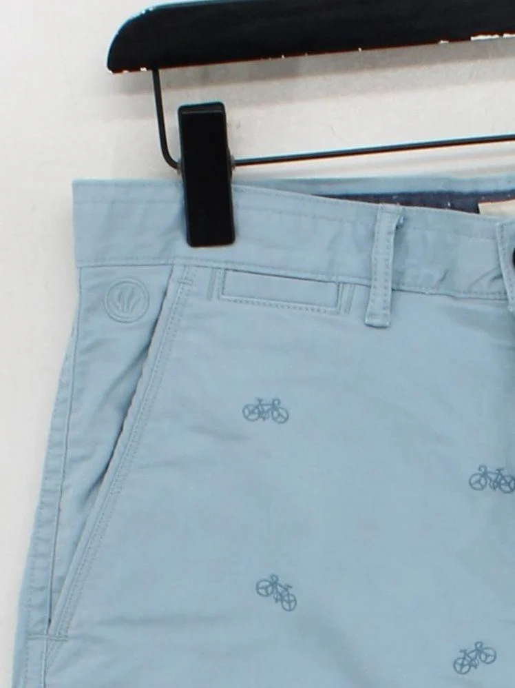 Fat Face Men's Shorts W 32 in Blue 100% Cotton Chino - Image 4