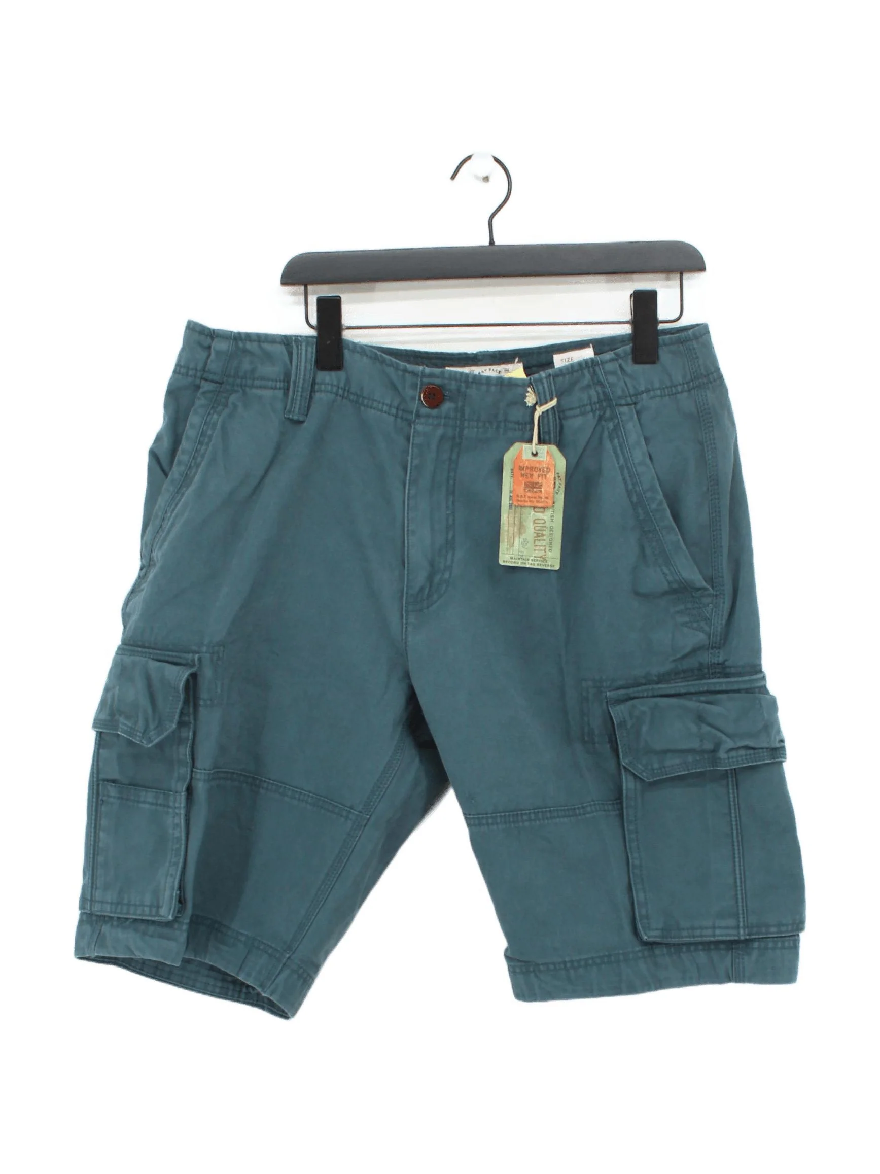 Fat Face Men's Shorts W 36 in Blue 100% Cotton Cargo