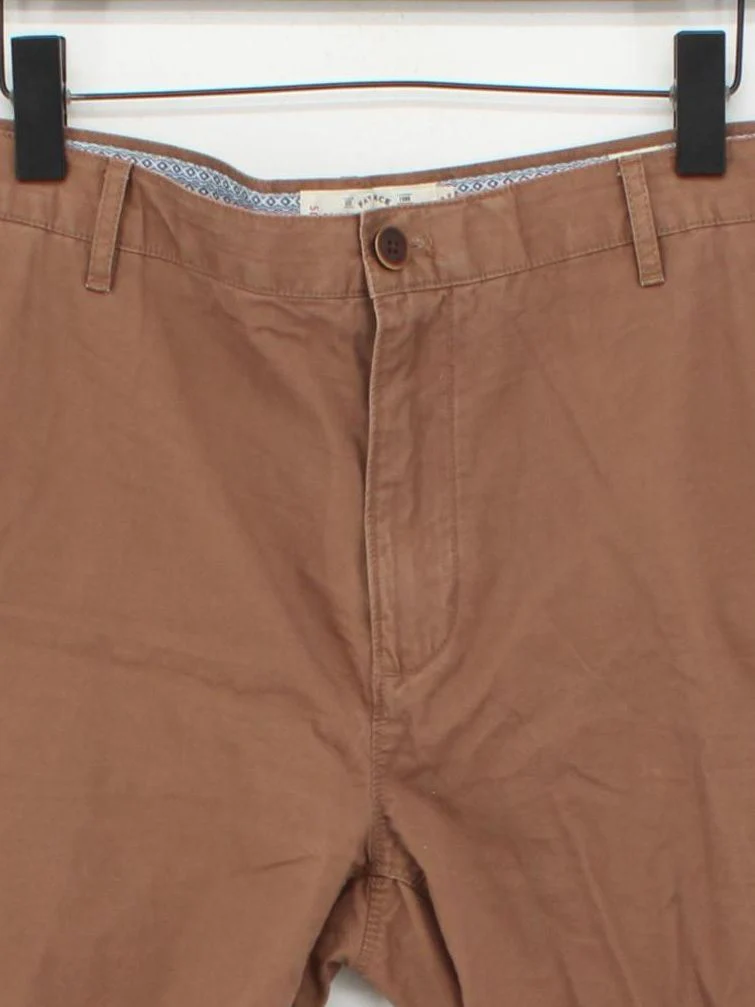 Fat Face Men's Shorts W 40 in Brown 100% Cotton Chino - Image 3