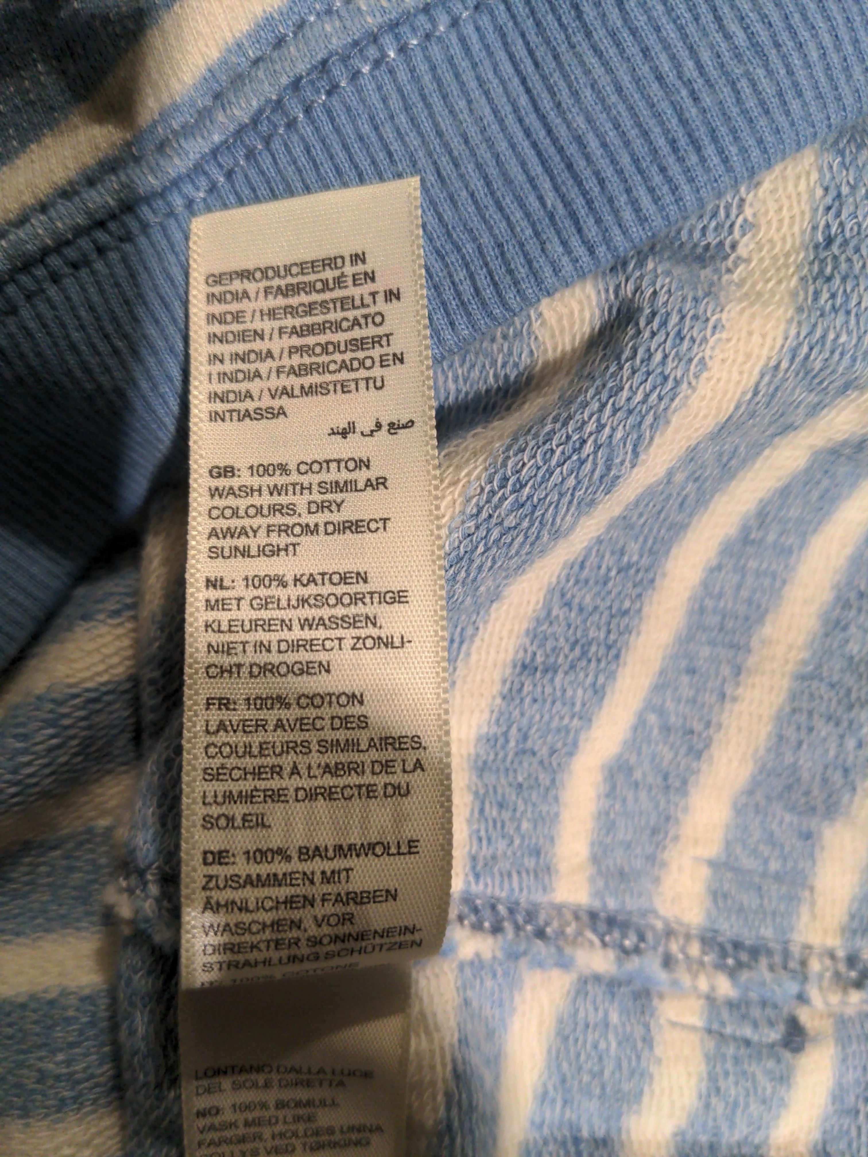 Fat Face Men's T-Shirt L Blue Striped 100% Cotton Basic - Image 7