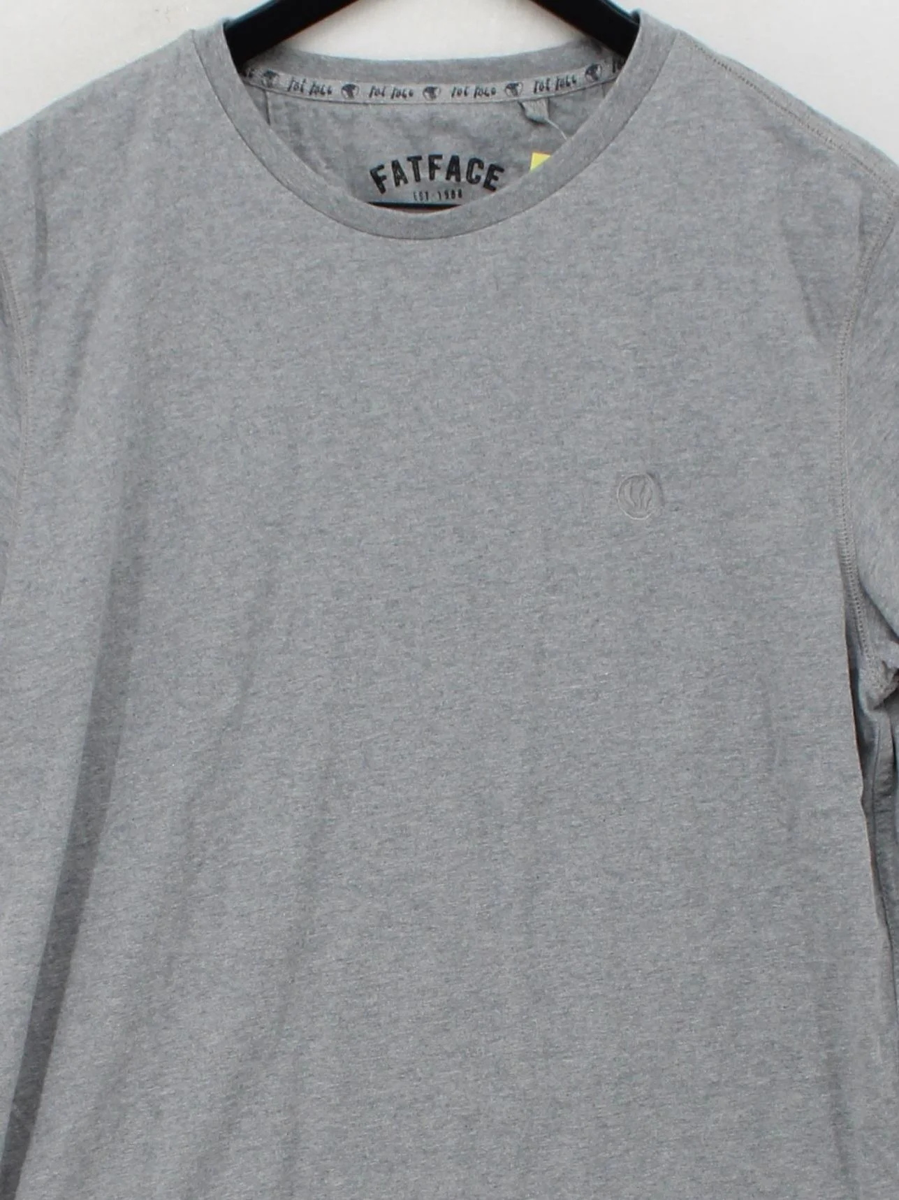 Fat Face Men's T-Shirt M Grey Cotton with Elastane Basic - Image 3