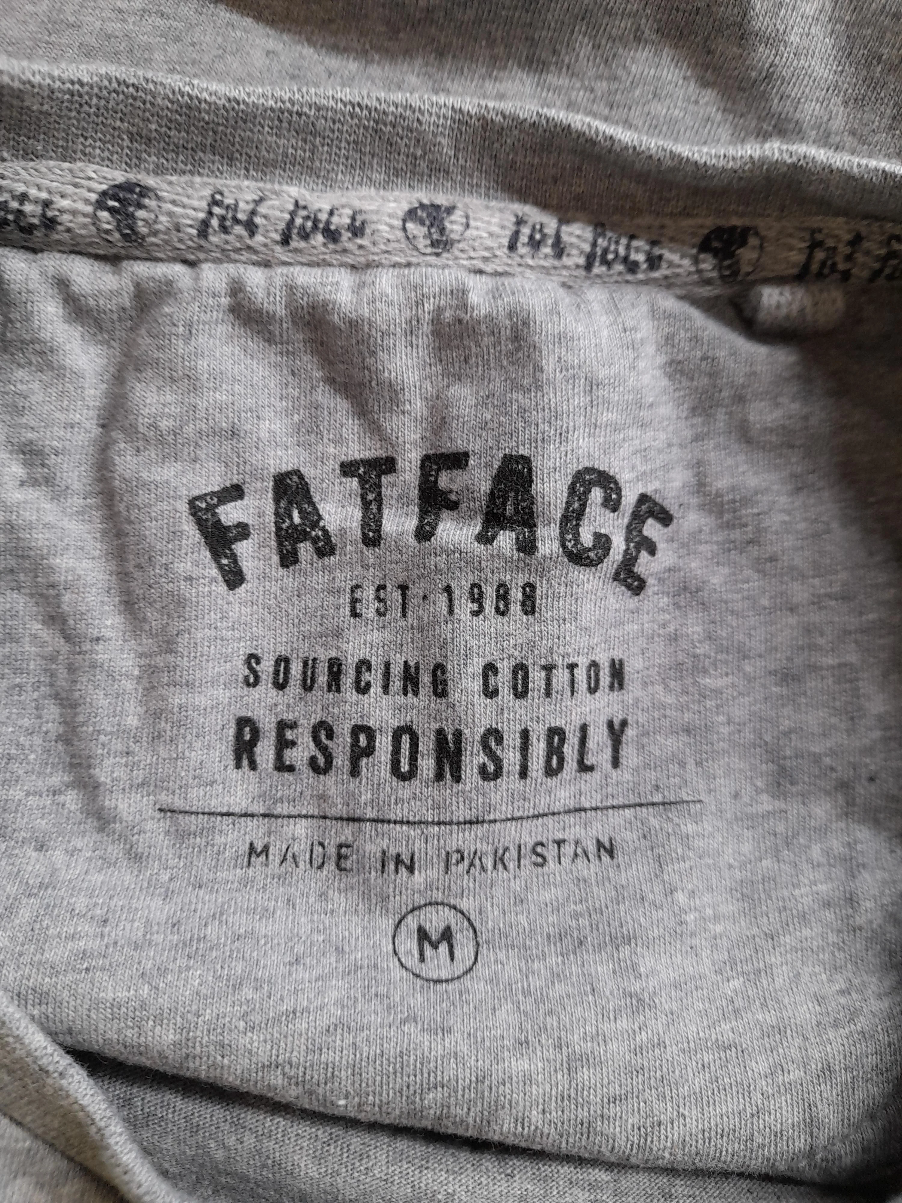 Fat Face Men's T-Shirt M Grey Cotton with Elastane Basic - Image 5