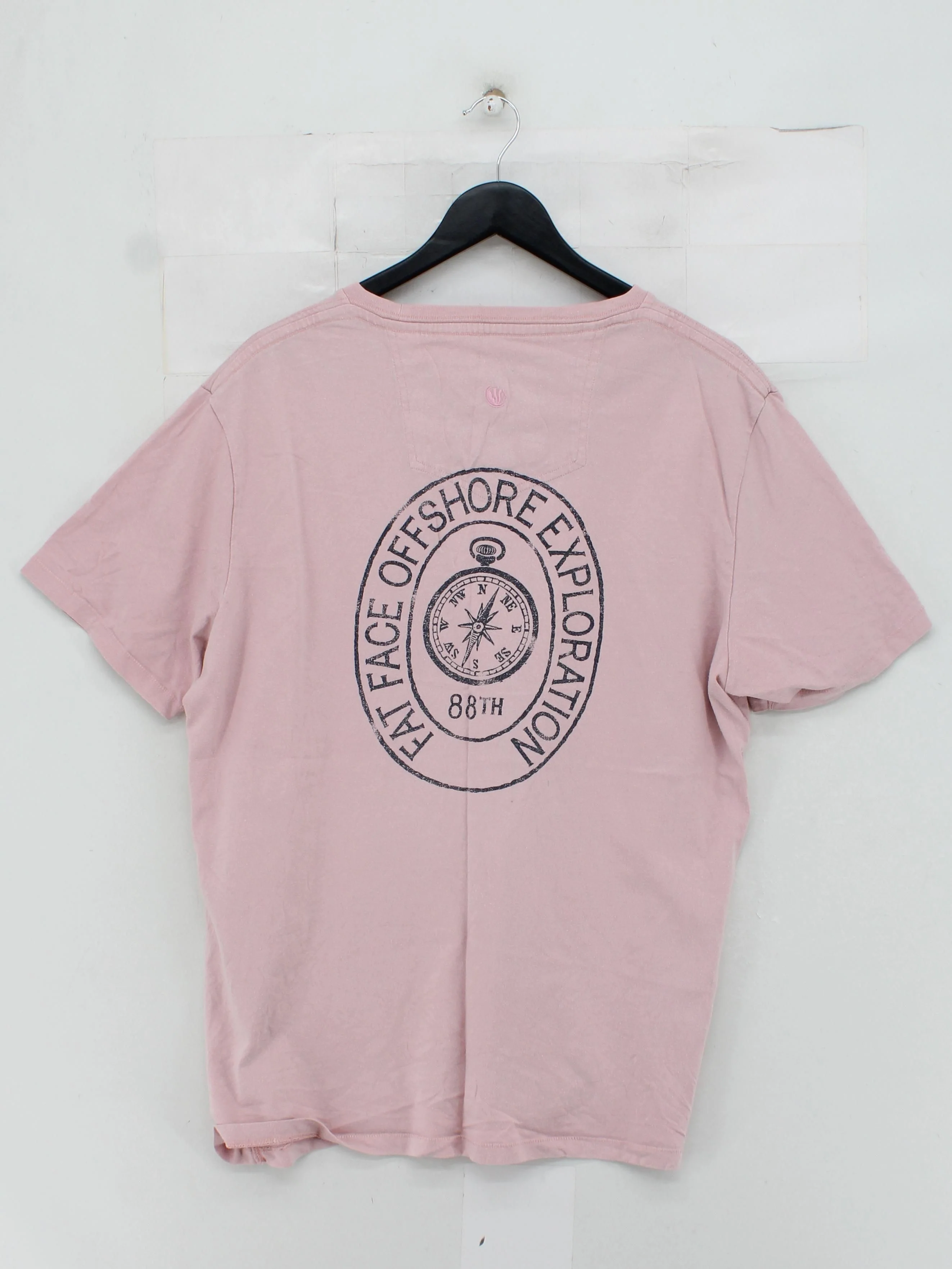 Fat Face Men's T-Shirt M Pink Graphic 100% Cotton Basic - Image 2
