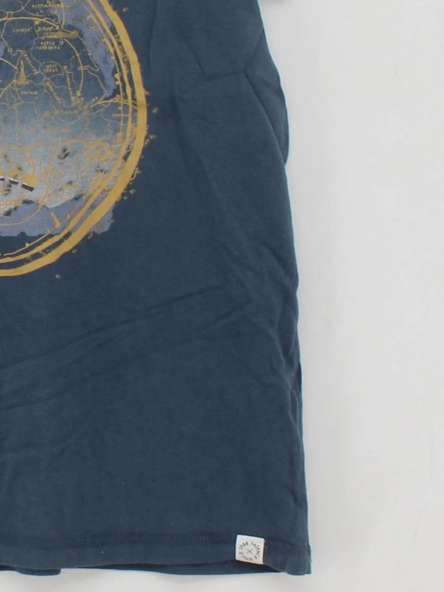 Fat Face Men's T-Shirt S Blue Graphic 100% Other Basic - Image 4