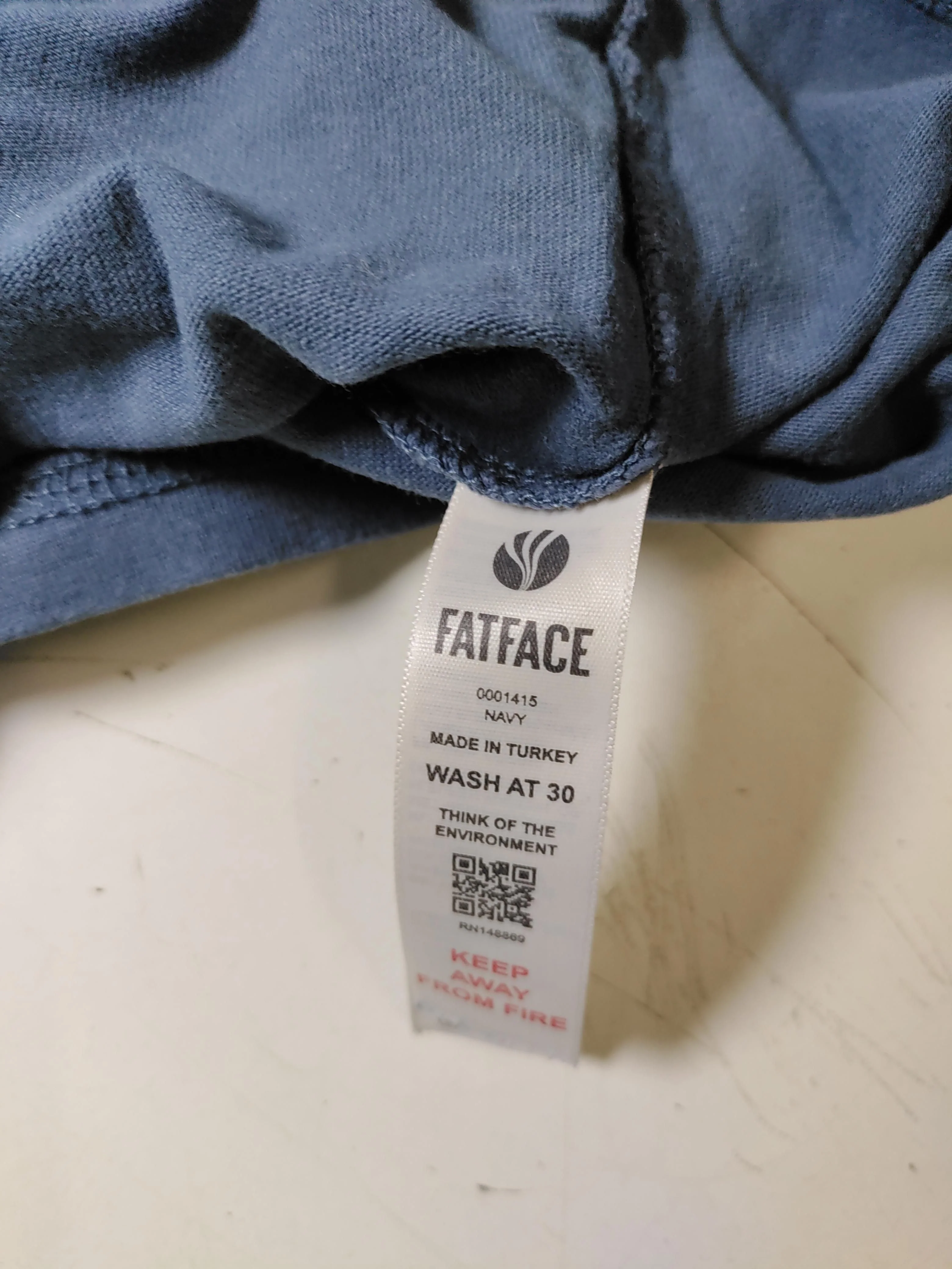 Fat Face Men's T-Shirt S Blue Graphic 100% Other Basic - Image 6