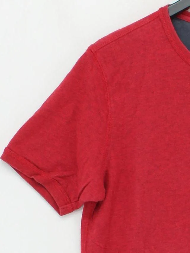 Fat Face Men's T-Shirt S Red 100% Cotton Basic - Image 4