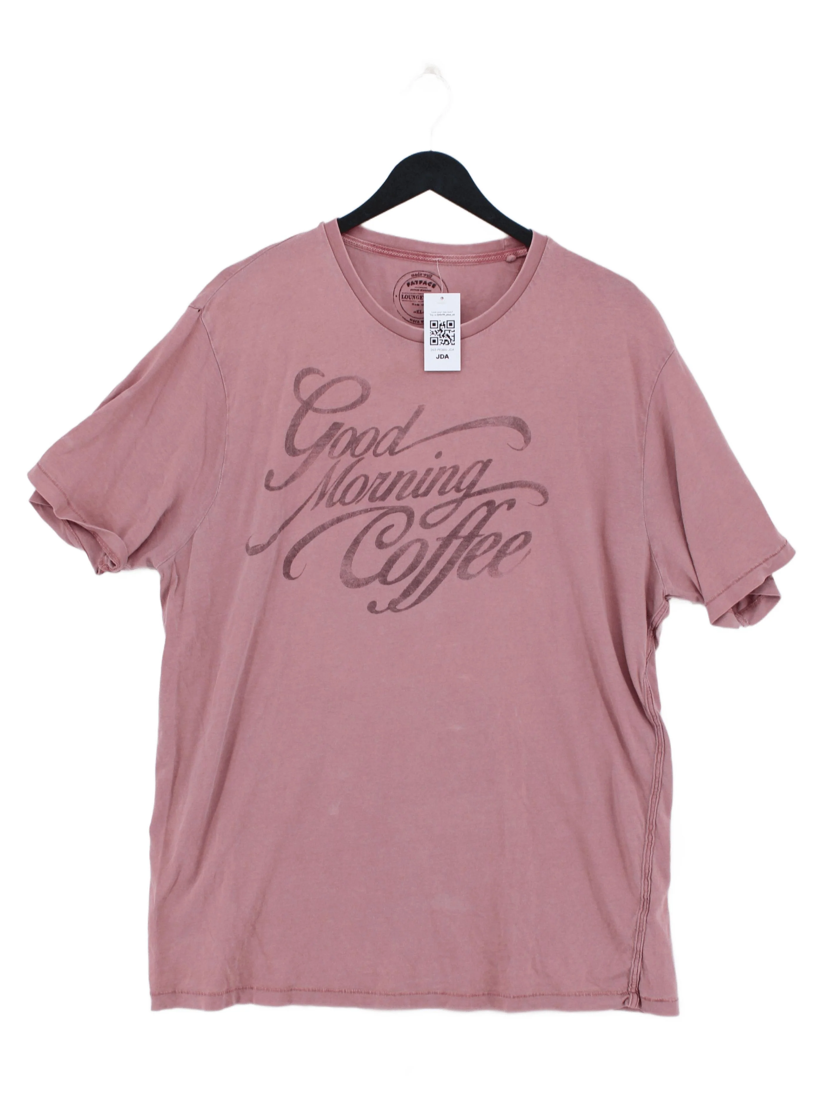Fat Face Men's T-Shirt XL Red Graphic 100% Cotton Basic