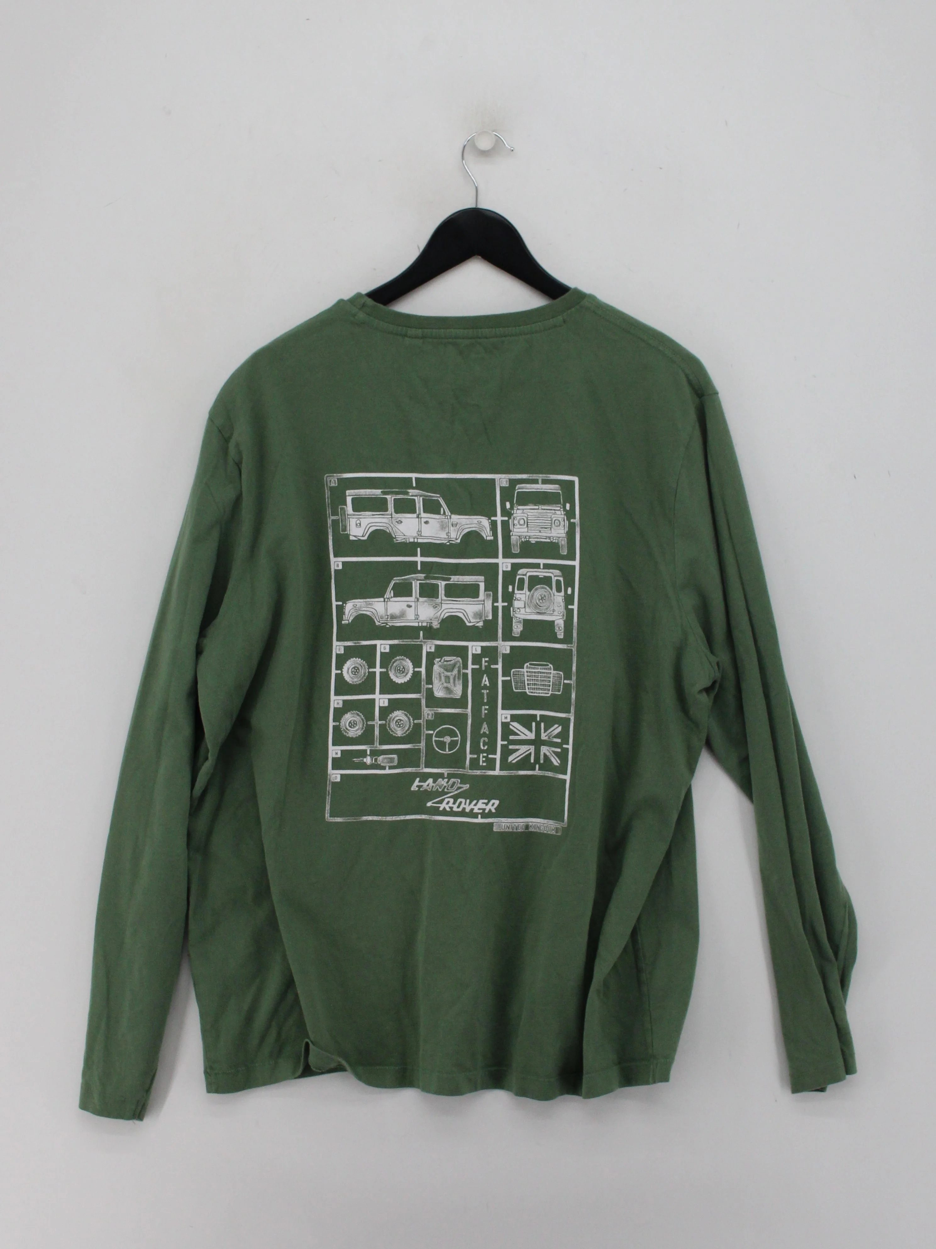 Fat Face Men's T-Shirt XXL Green Graphic Cotton with Elastane Basic - Image 2