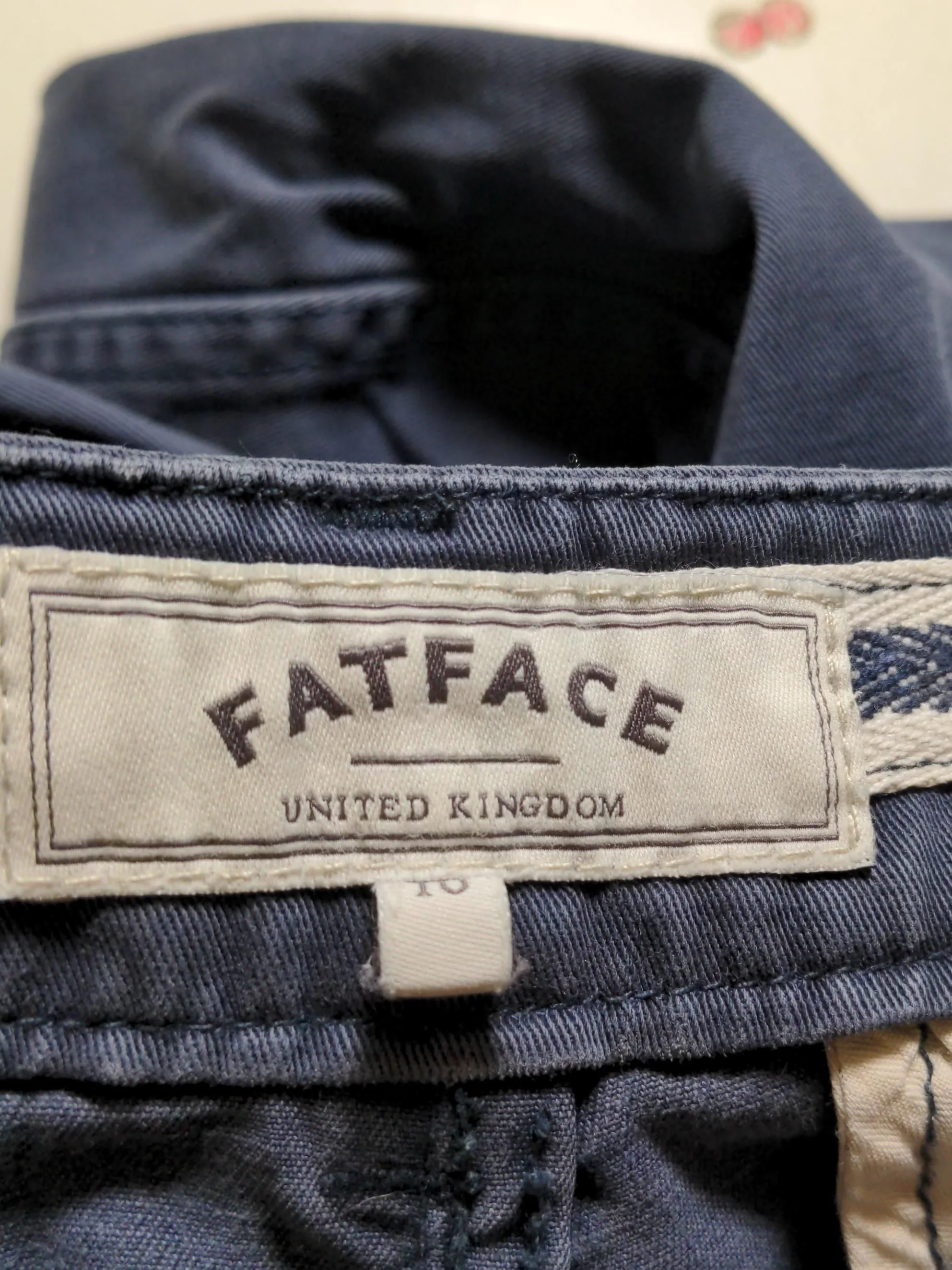 Fat Face Men's Trousers S Blue Cotton with Elastane Tapered Chino - Image 6