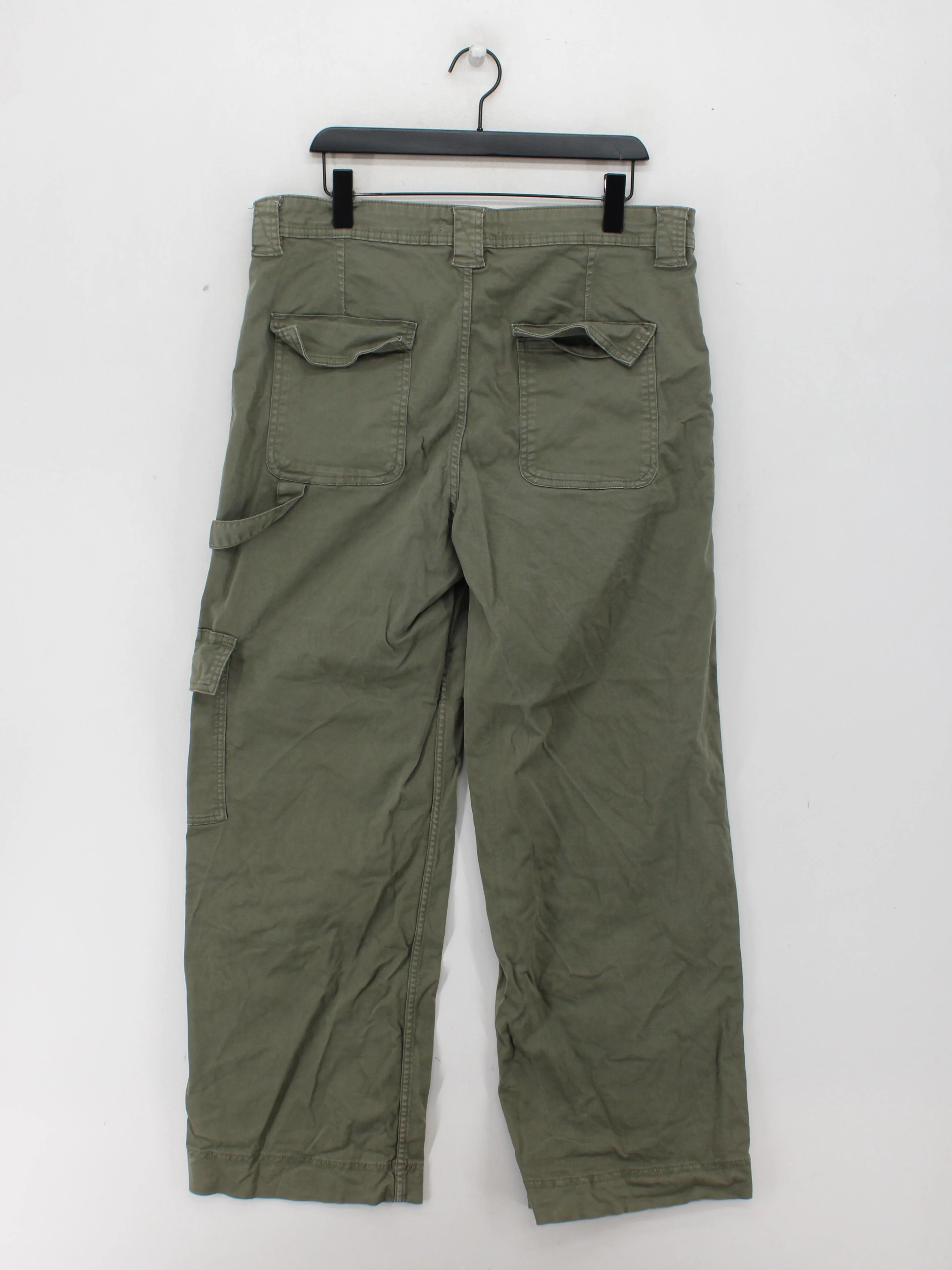 Fat Face Men's Trousers W 38 in Green Cotton with Elastane Straight Cargo - Image 2