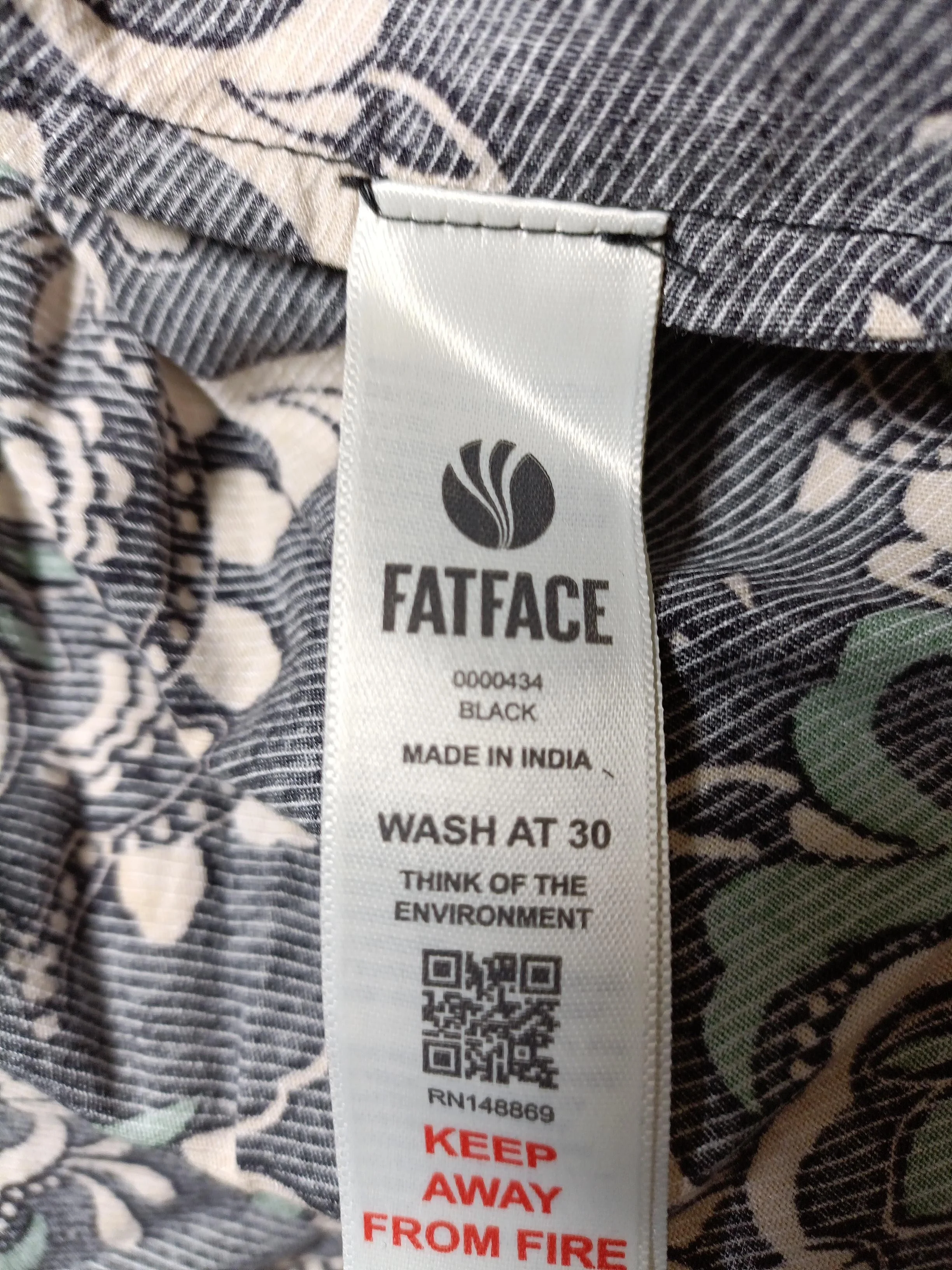 Fat Face Mini Dress UK12 in Black - Image 6