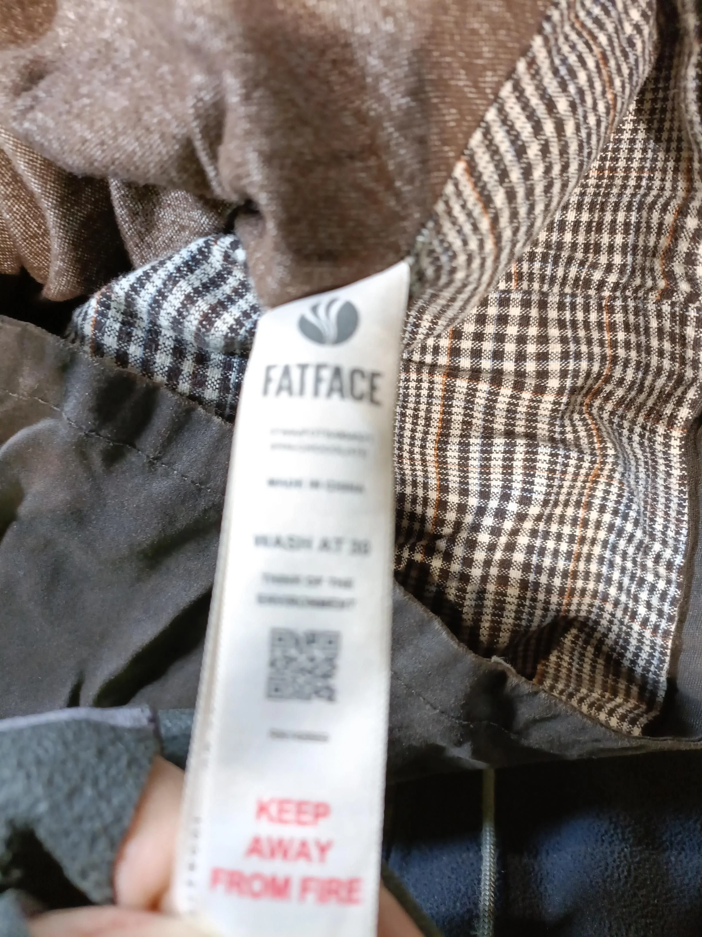 Fat Face Parka jacket brown - Image 7